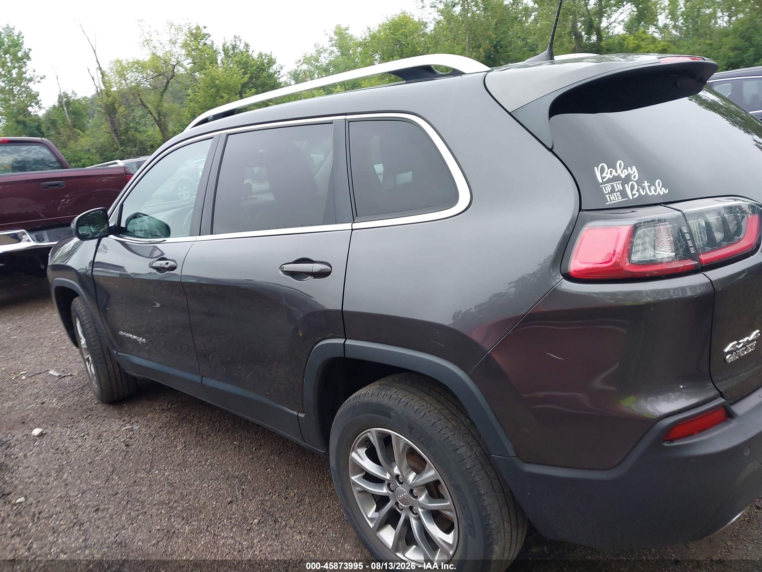 2021 Jeep Cherokee Latitude Lux 4x4 Gray vin: 1C4PJMMX2MD124232