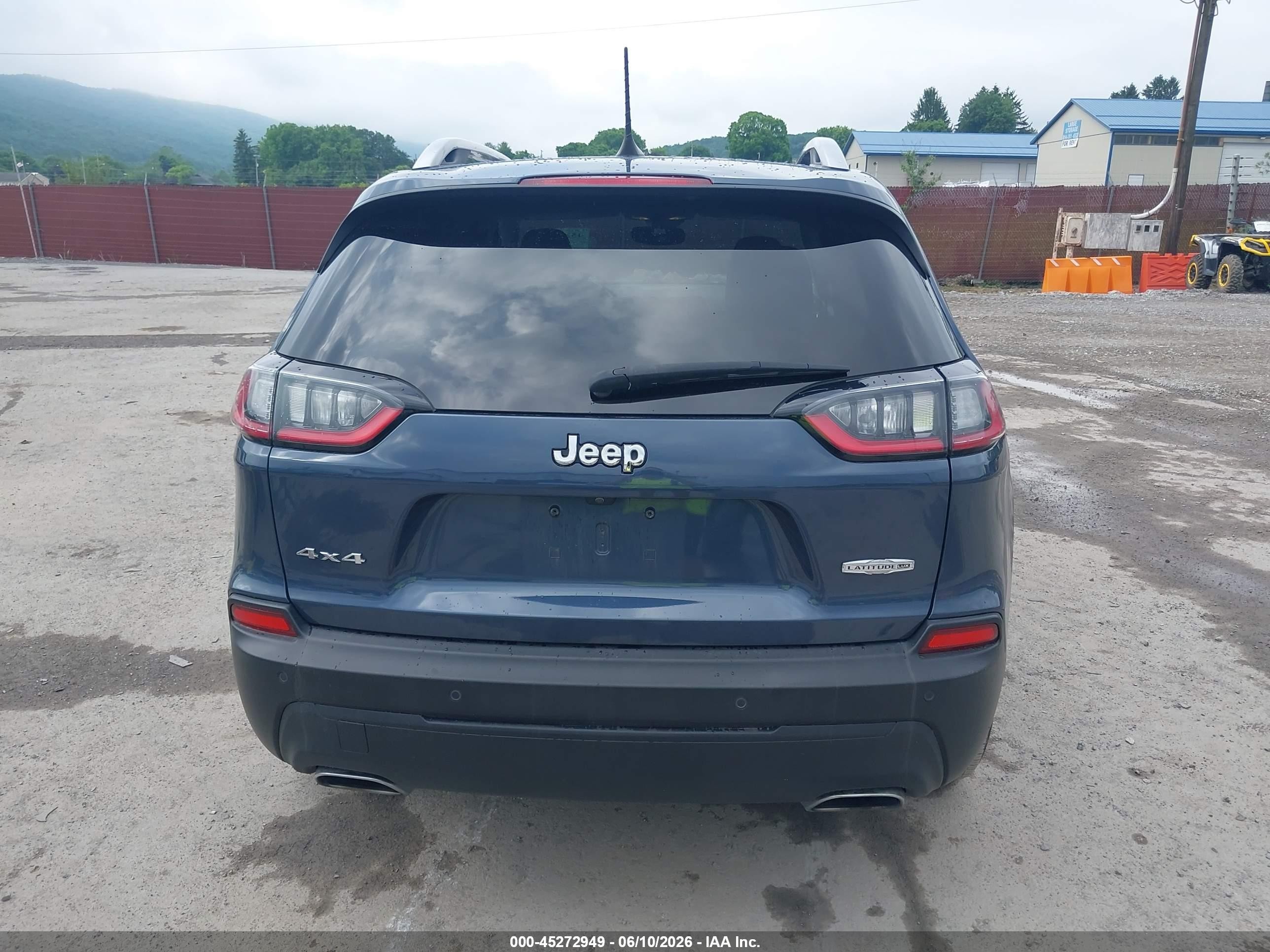 2021 Jeep Cherokee Latitude Lux 4x4 Blue vin: 1C4PJMMX4MD138598