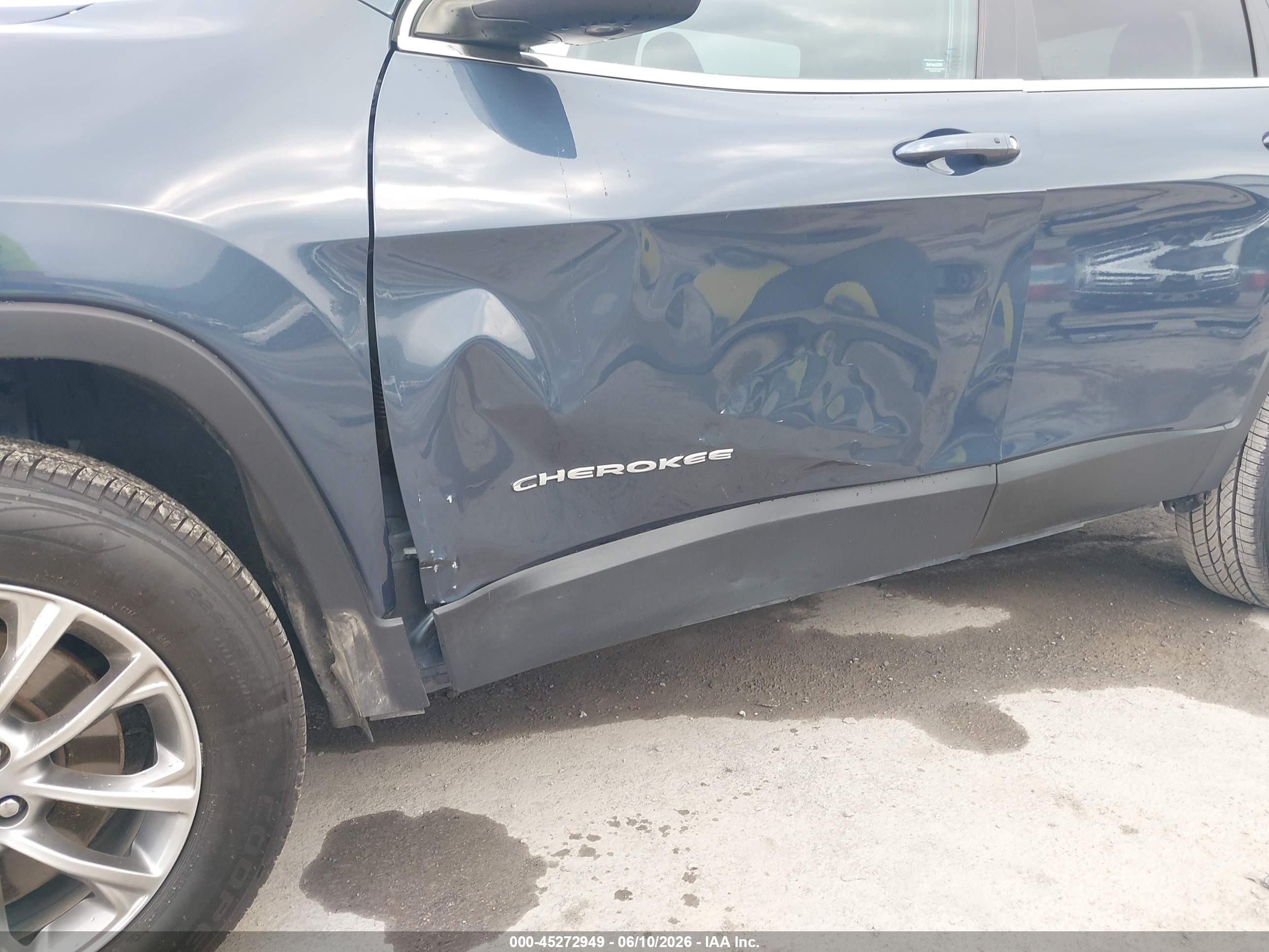 2021 Jeep Cherokee Latitude Lux 4x4 Blue vin: 1C4PJMMX4MD138598