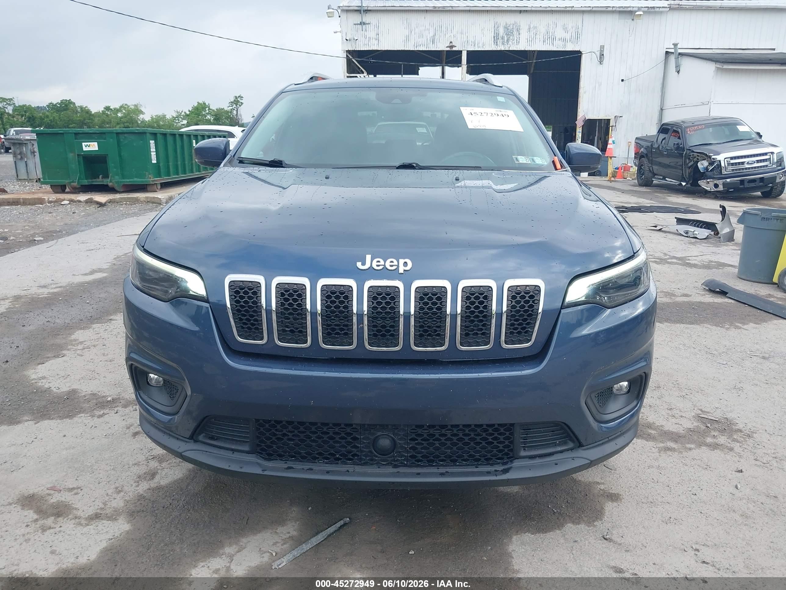 2021 Jeep Cherokee Latitude Lux 4x4 Blue vin: 1C4PJMMX4MD138598