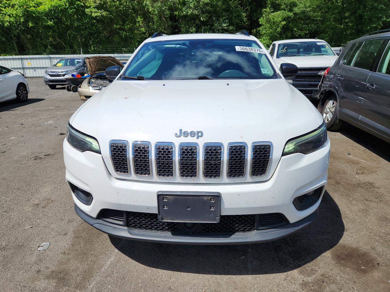 2022 Jeep Cherokee Latitude Lux White vin: 1C4PJMMX5ND510869
