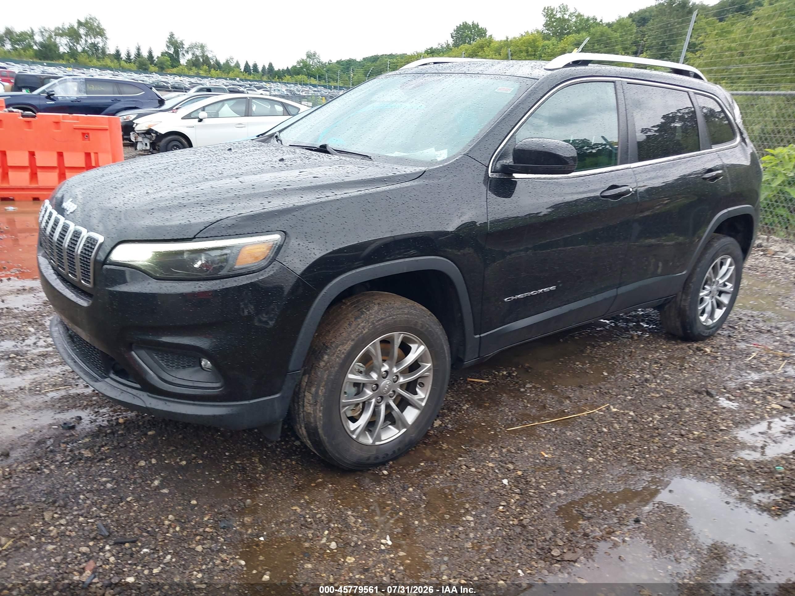 2021 Jeep Cherokee Latitude Lux 4x4 Black vin: 1C4PJMMX8MD102879