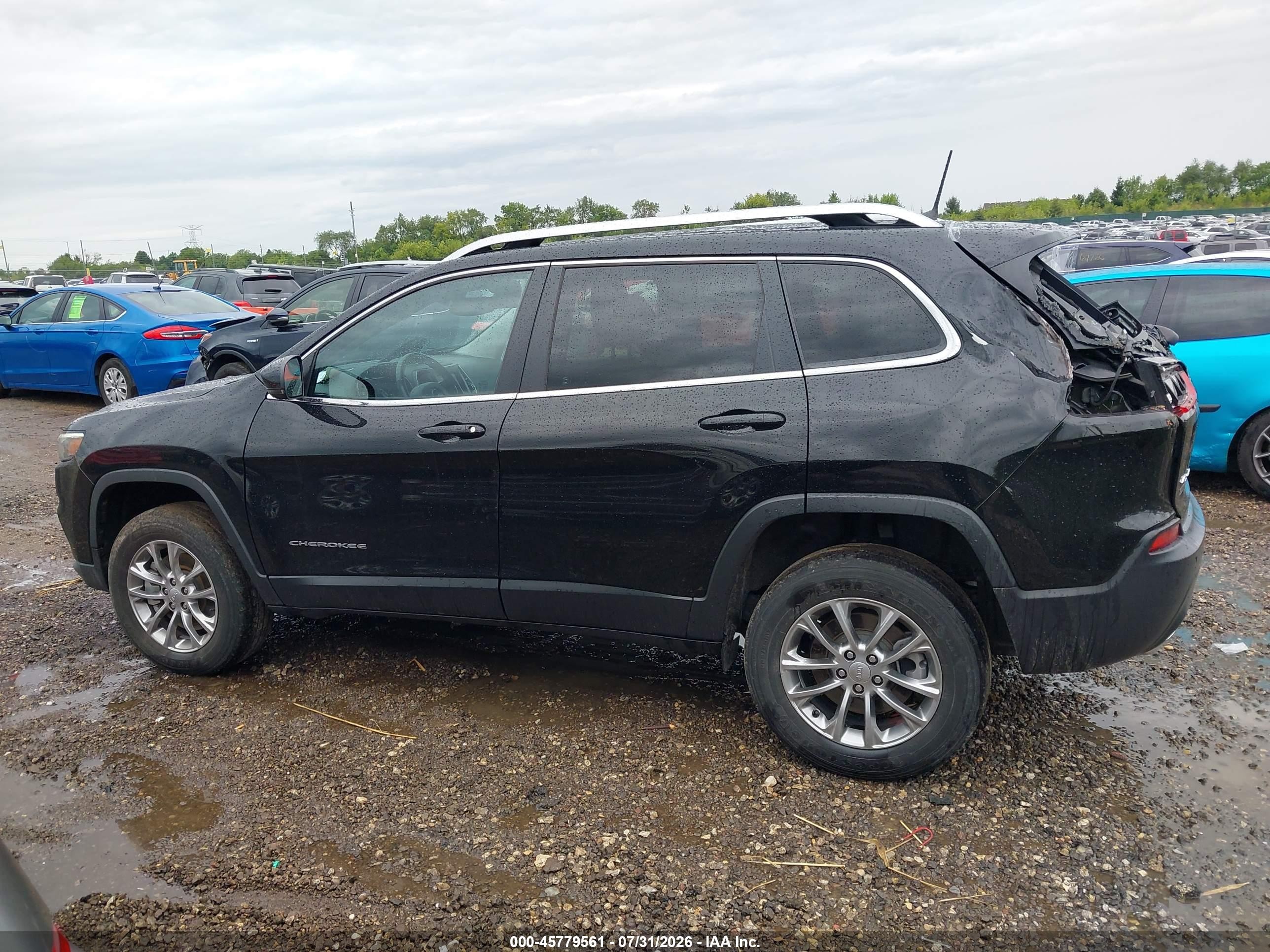 2021 Jeep Cherokee Latitude Lux 4x4 Black vin: 1C4PJMMX8MD102879