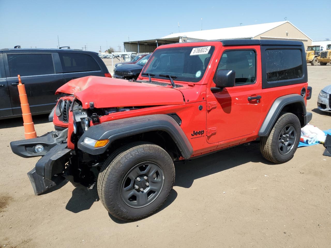 2025 Jeep Wrangler Sport Красный vin: 1C4PJXAN2SW545261