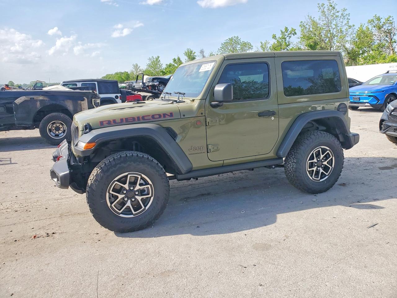 2025 Jeep Wrangler Rubicon Зеленый vin: 1C4PJXCNXSW649123