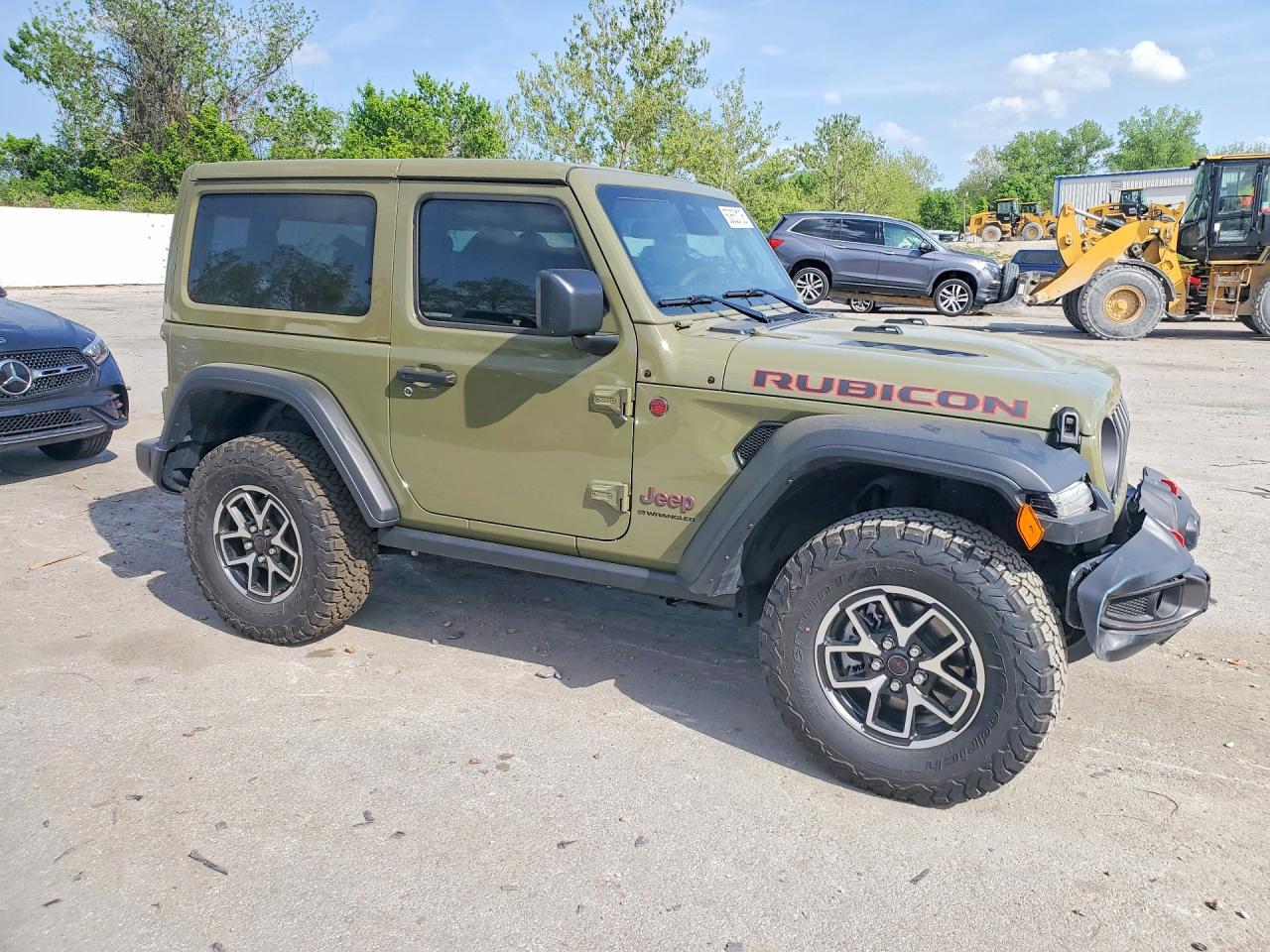 2025 Jeep Wrangler Rubicon Зеленый vin: 1C4PJXCNXSW649123