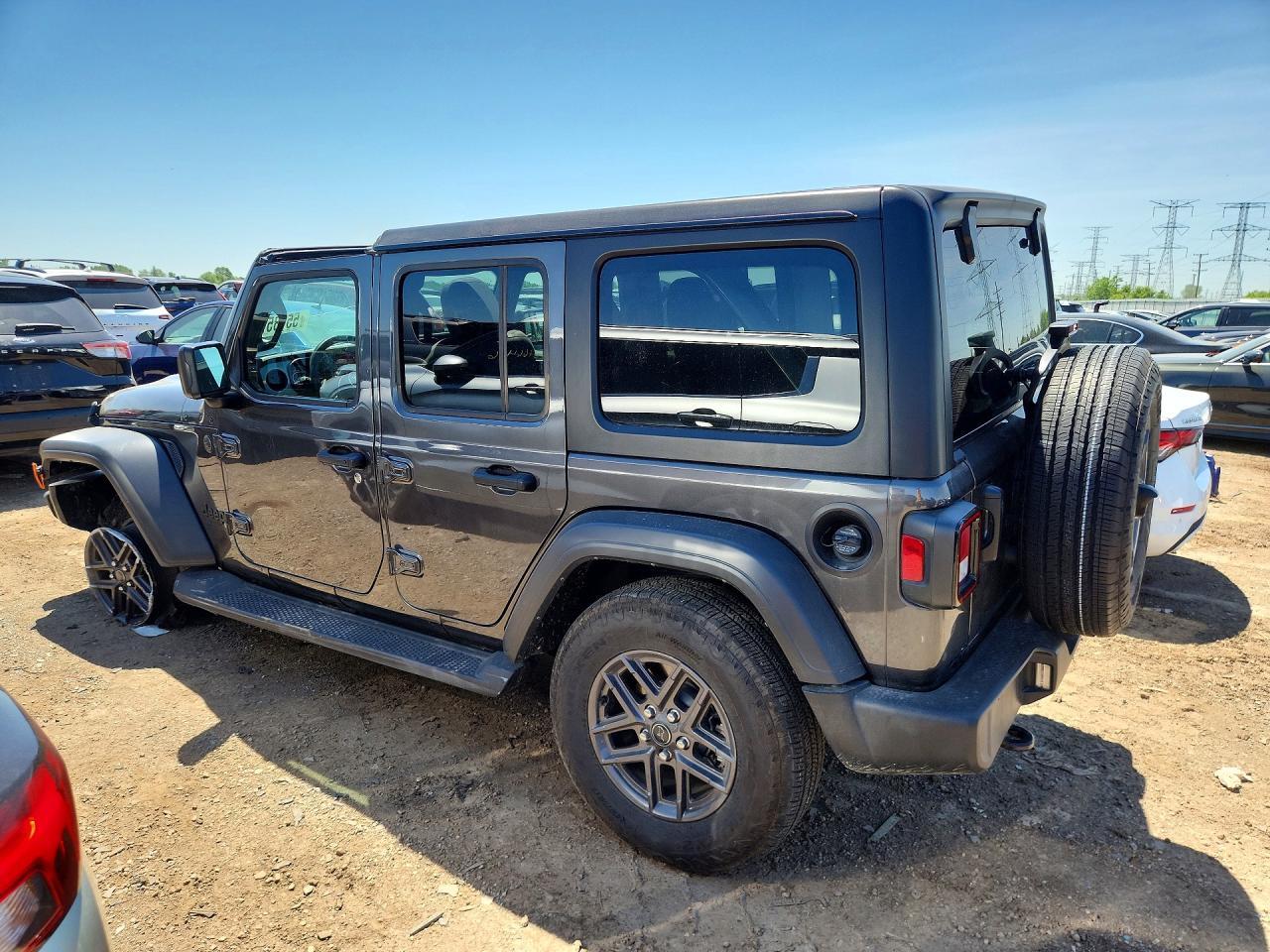 2024 Jeep Wrangler Sport Серый vin: 1C4PJXDG3RW313808
