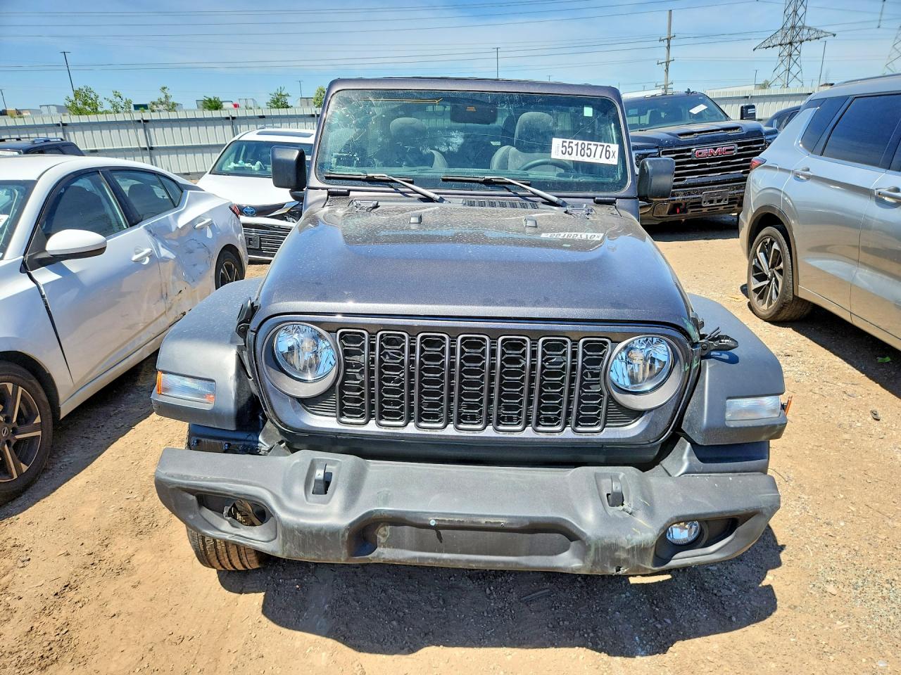 2024 Jeep Wrangler Sport Серый vin: 1C4PJXDG3RW313808