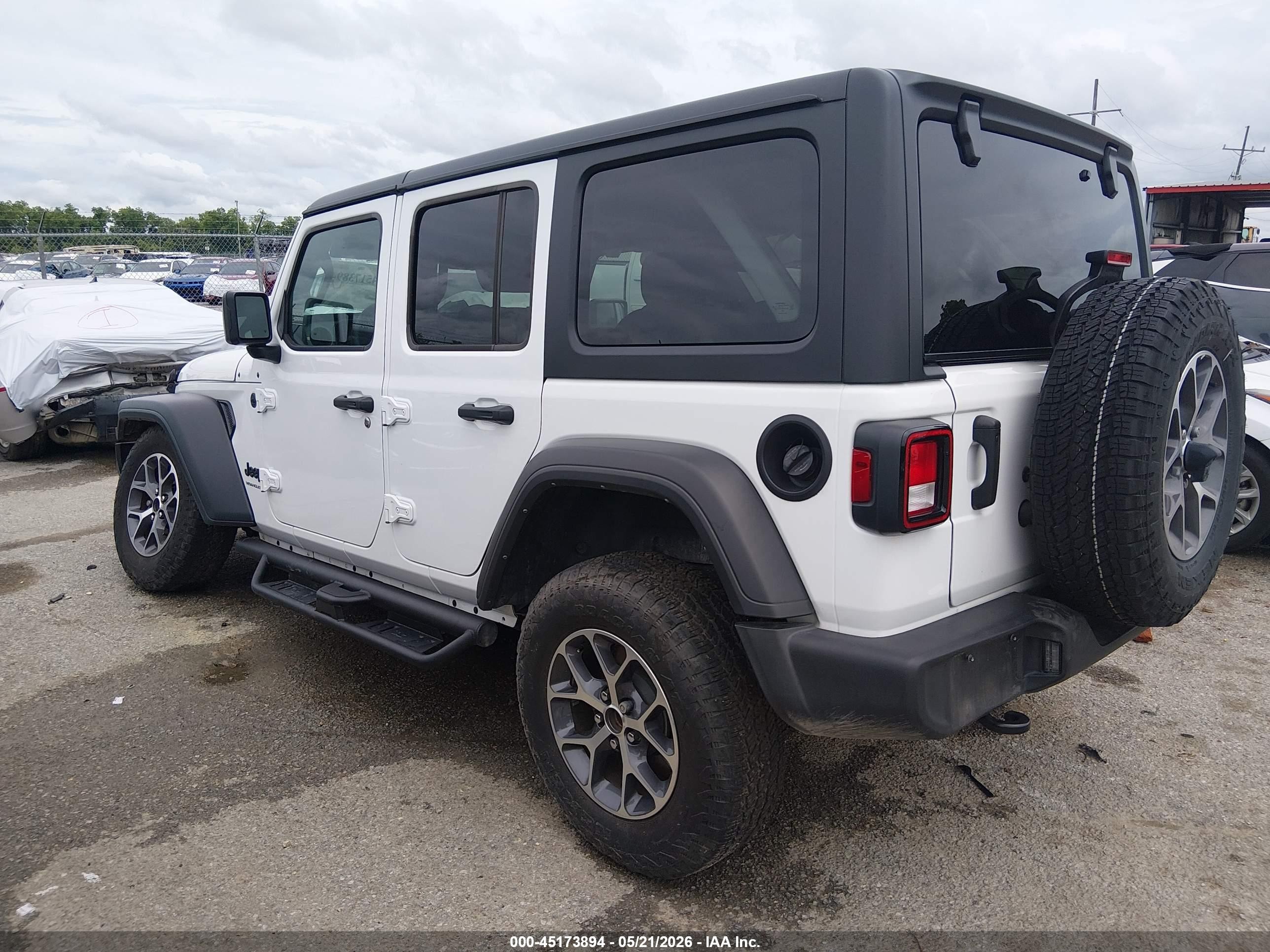 2024 Jeep Wrangler 4-door Sport S 4x4 White vin: 1C4PJXDG3RW315218