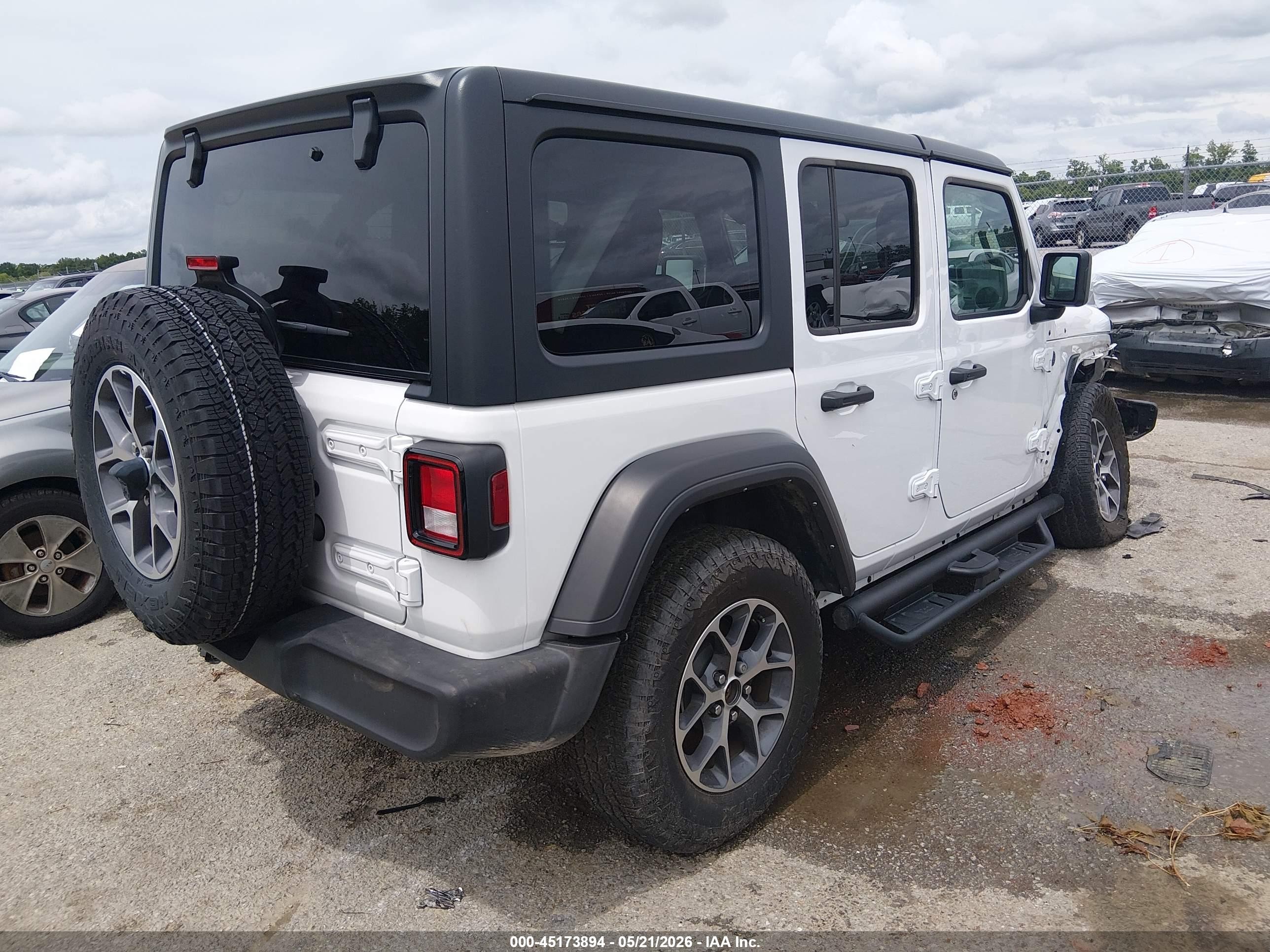 2024 Jeep Wrangler 4-door Sport S 4x4 White vin: 1C4PJXDG3RW315218