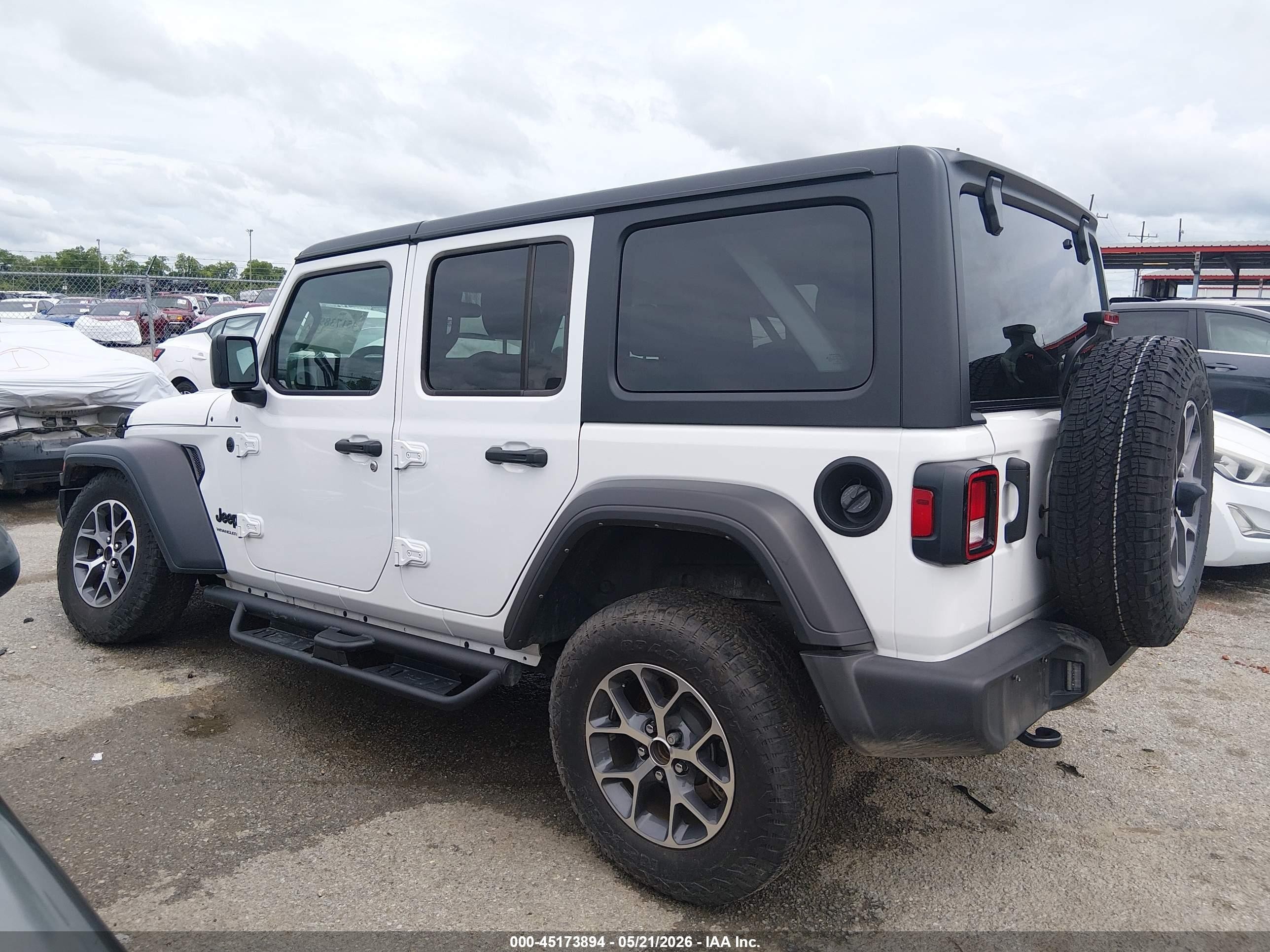 2024 Jeep Wrangler 4-door Sport S 4x4 White vin: 1C4PJXDG3RW315218