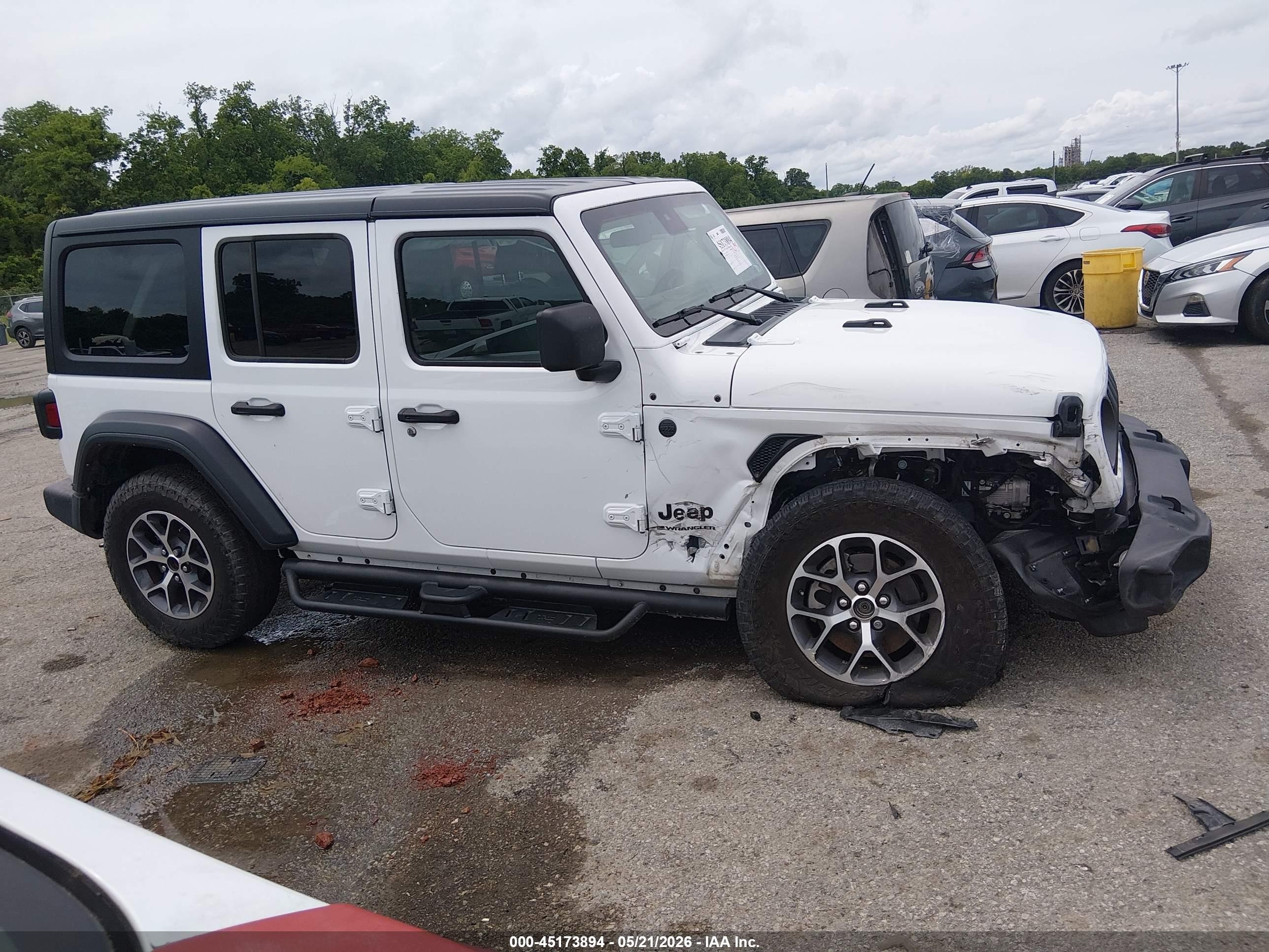 2024 Jeep Wrangler 4-door Sport S 4x4 White vin: 1C4PJXDG3RW315218