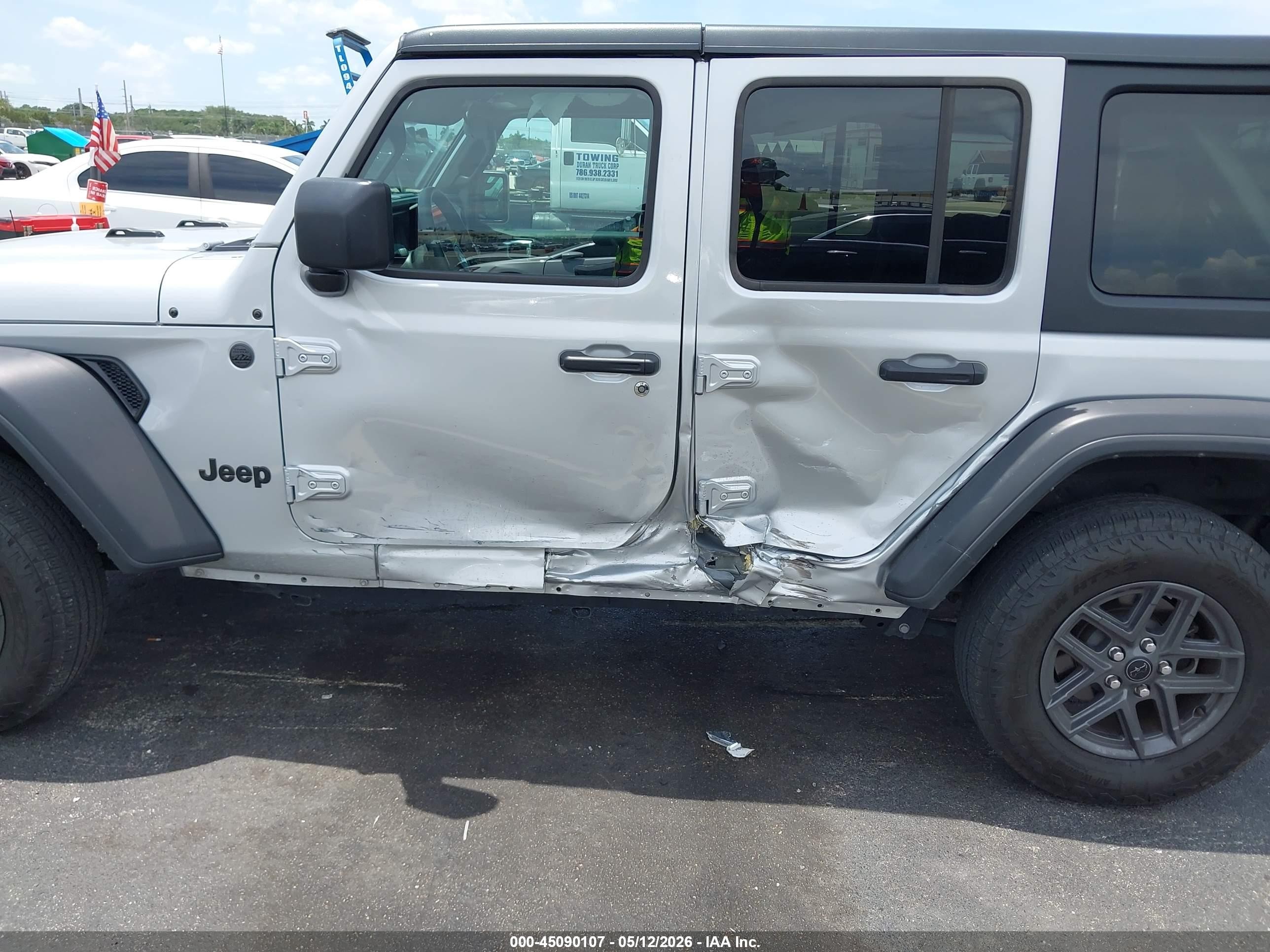 2024 Jeep Wrangler 4-door Sport S 4x4 Серебряный vin: 1C4PJXDG4RW244725