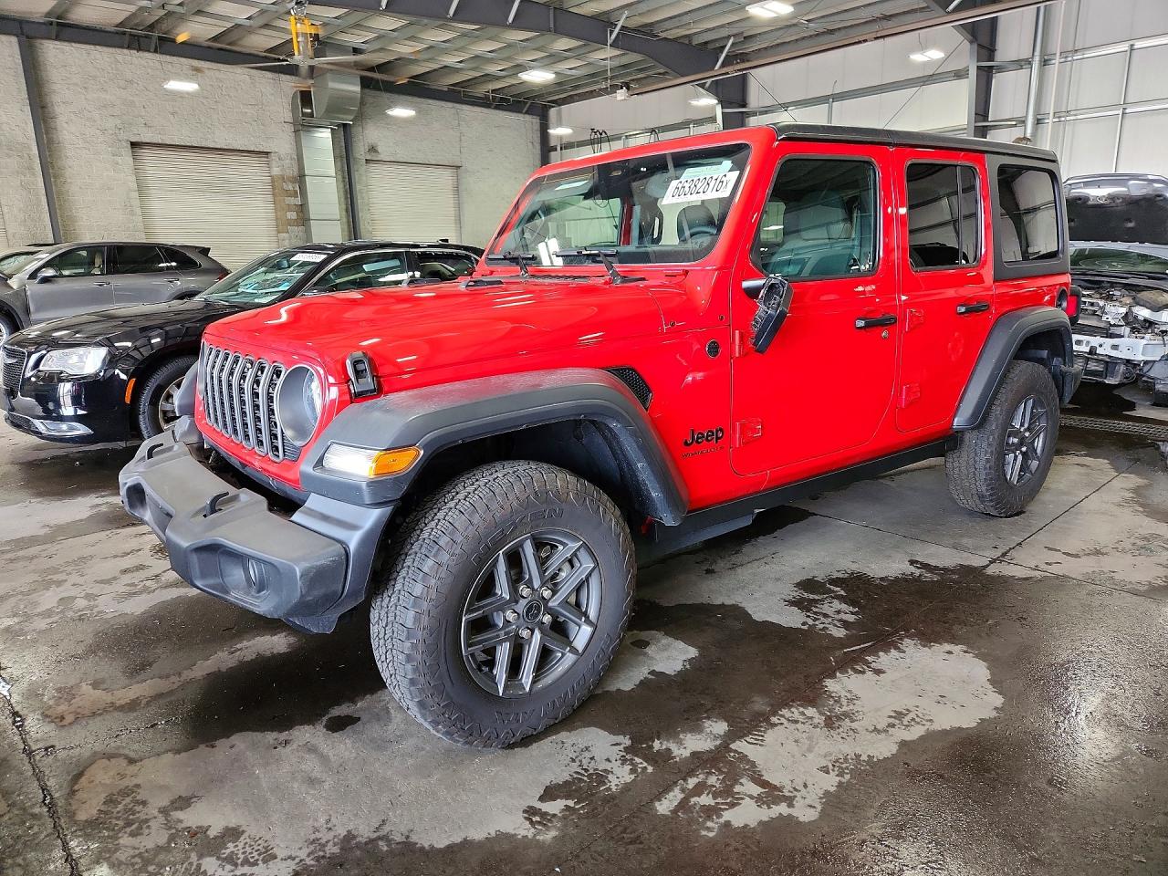 2026 Jeep Wrangler Sport Red vin: 1C4PJXDG7TW208146