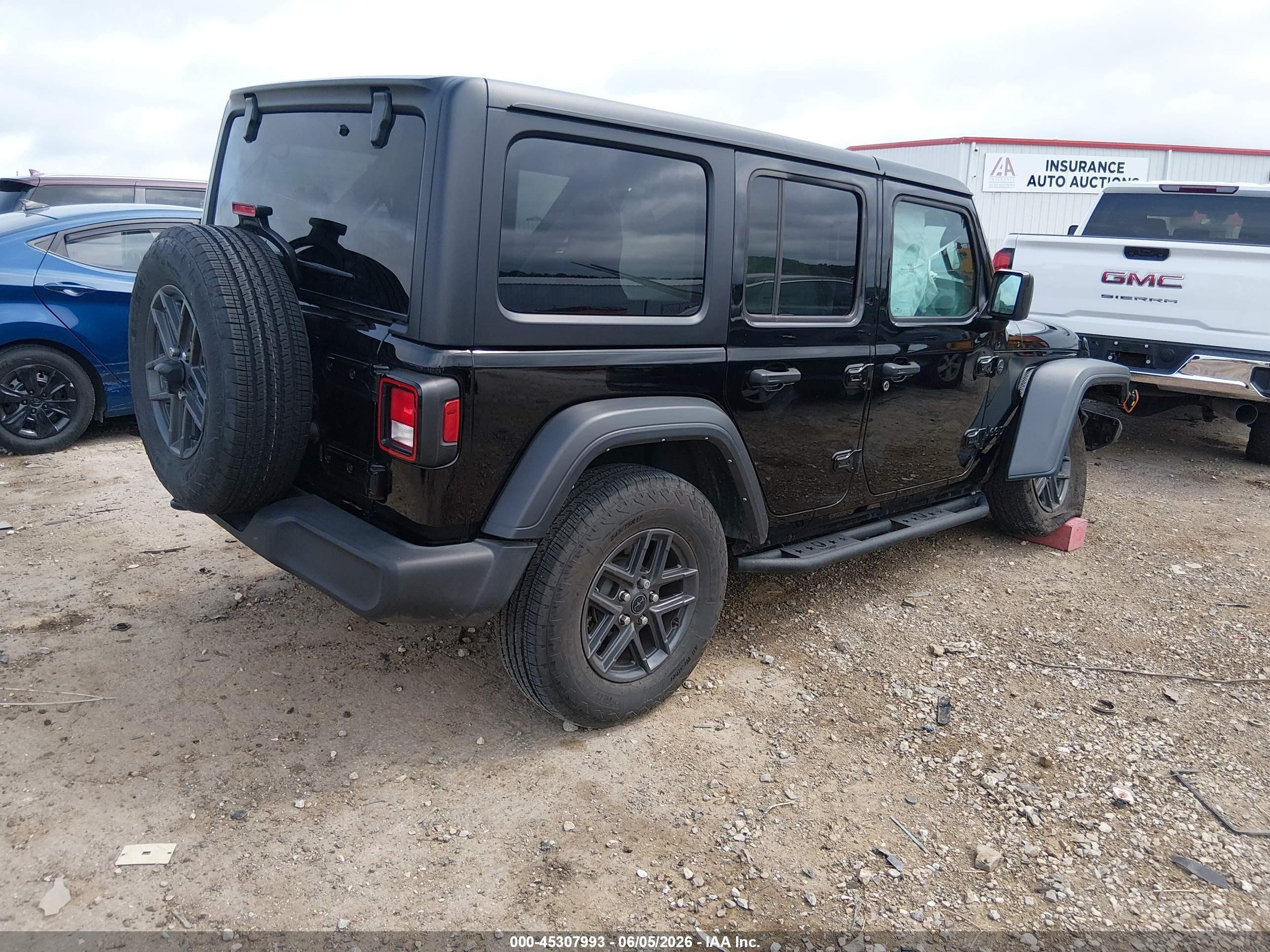 2024 Jeep Wrangler 4-door Sport S 4x4 Black vin: 1C4PJXDN1RW103254