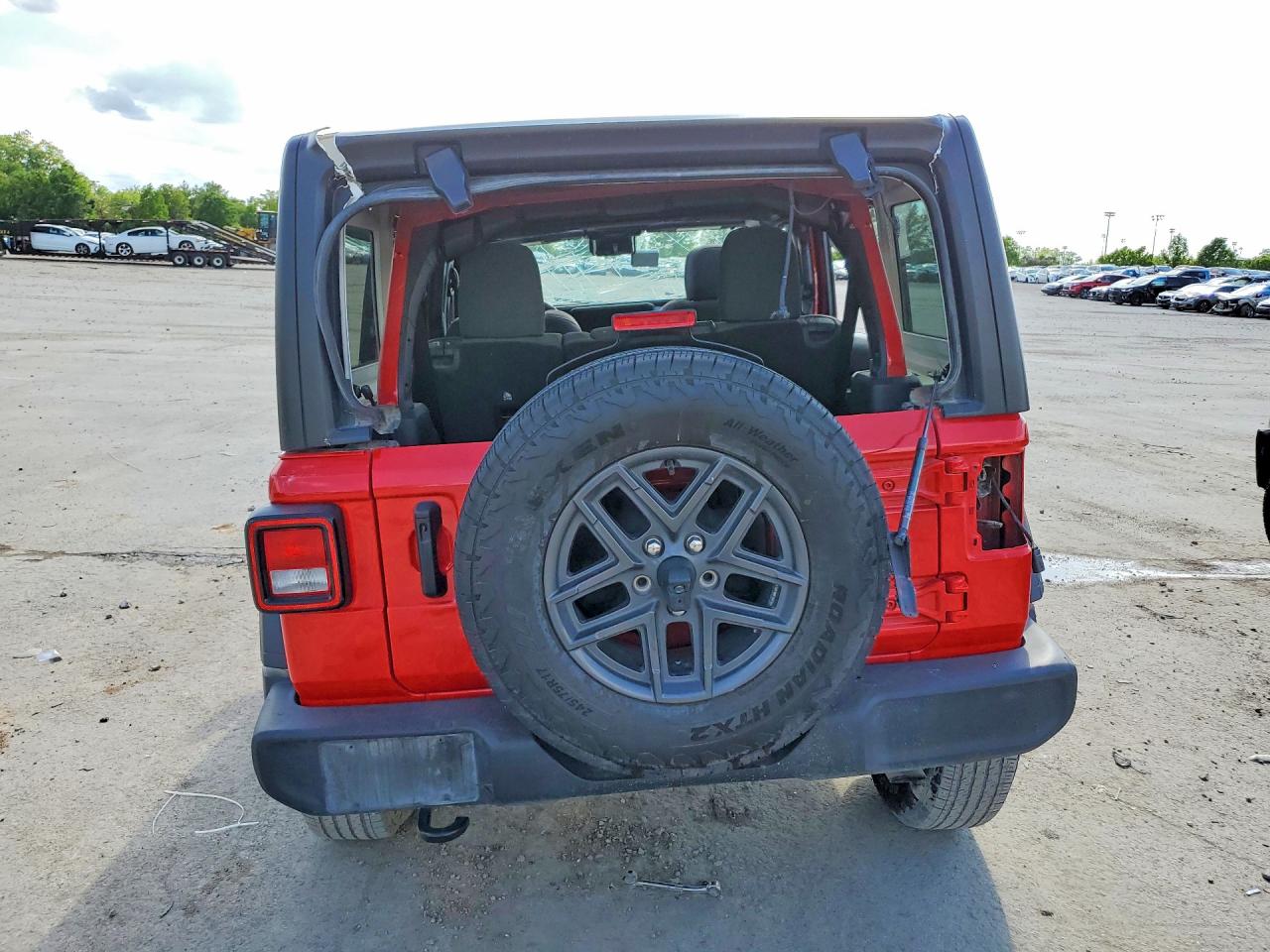 2025 Jeep Wrangler Sport Red vin: 1C4PJXDN7SW524000