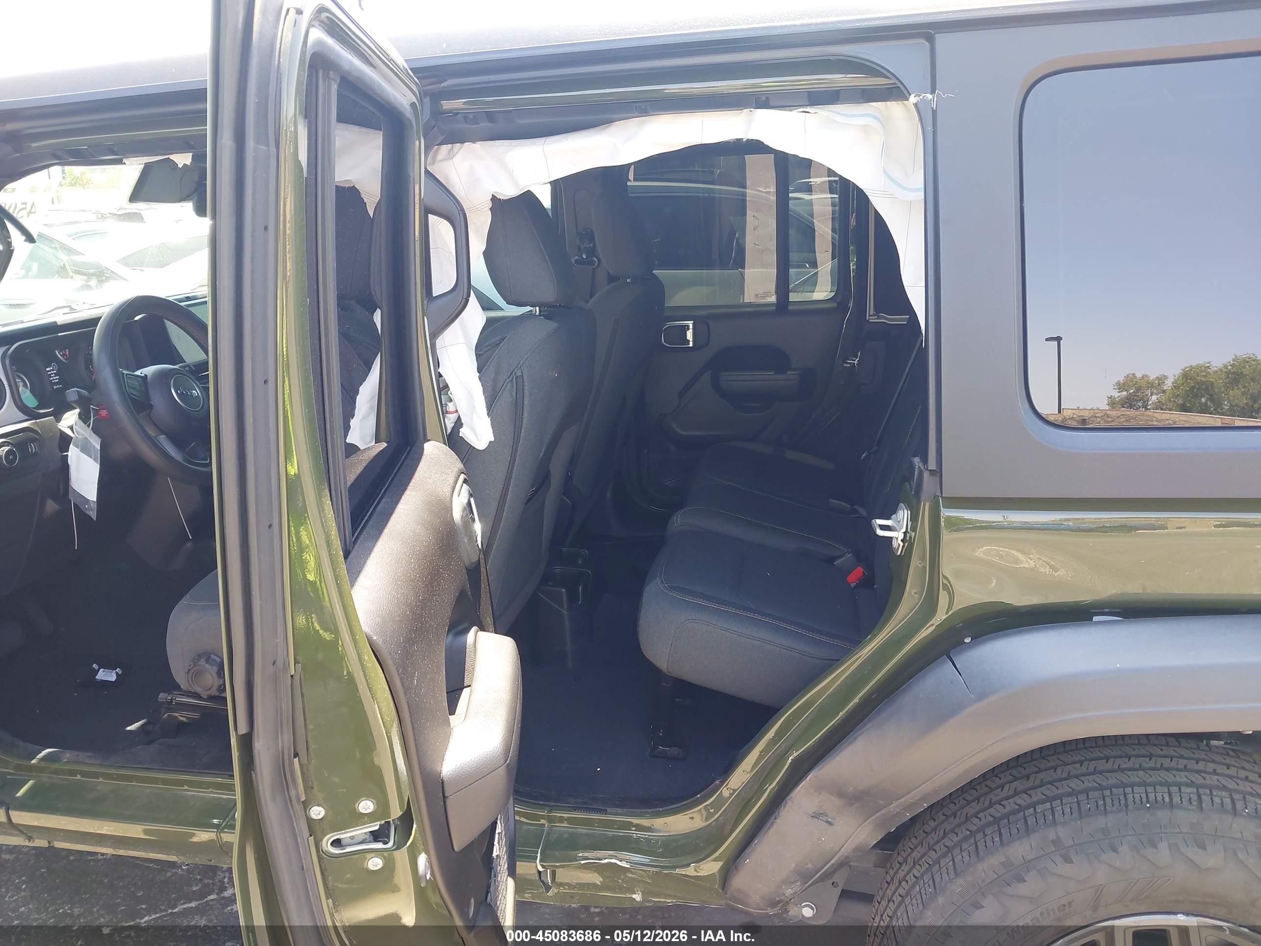 2024 Jeep Wrangler 4-door Sport S 4x4 Зеленый vin: 1C4PJXDN8RW110105