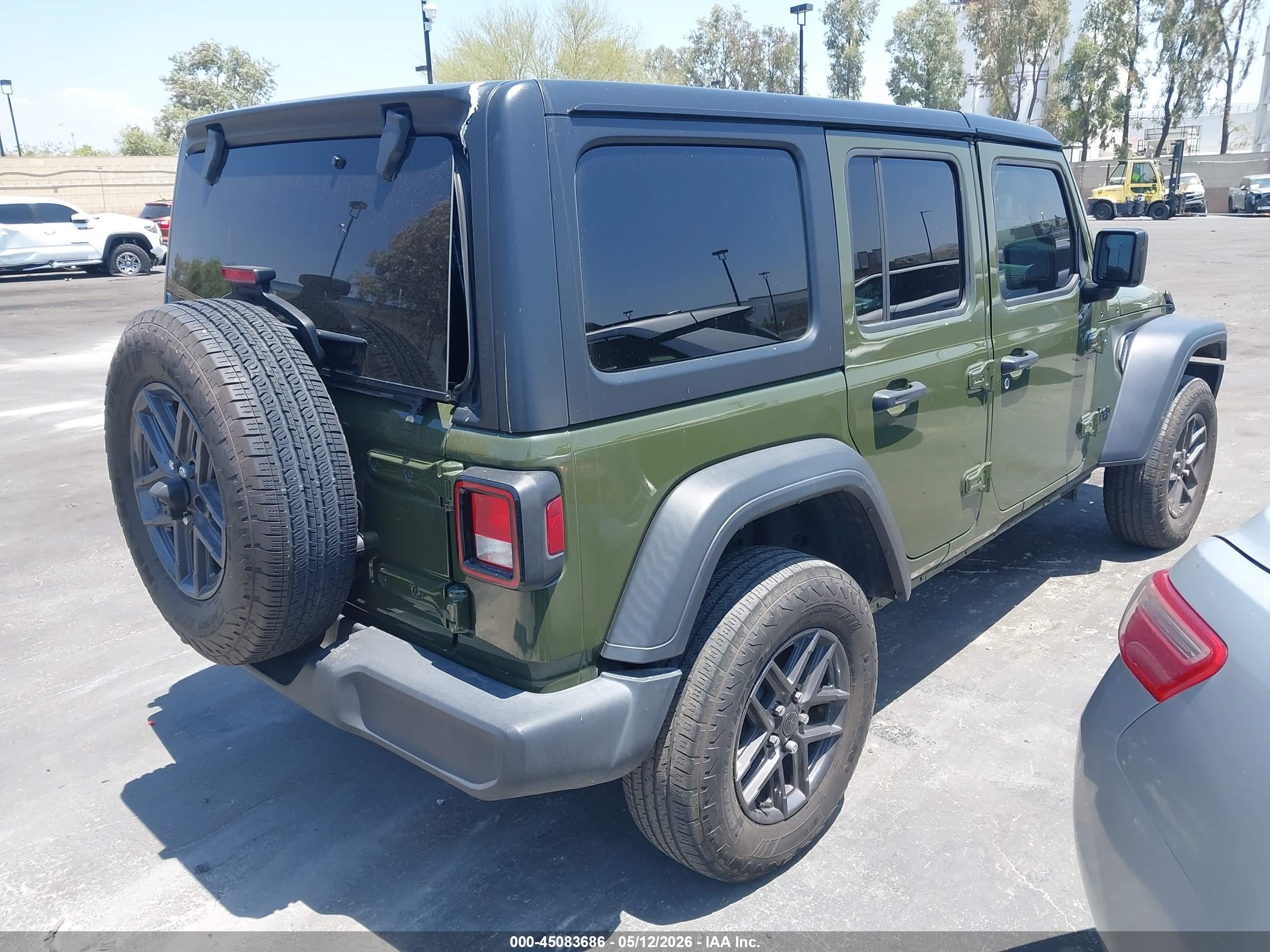 2024 Jeep Wrangler 4-door Sport S 4x4 Зеленый vin: 1C4PJXDN8RW110105