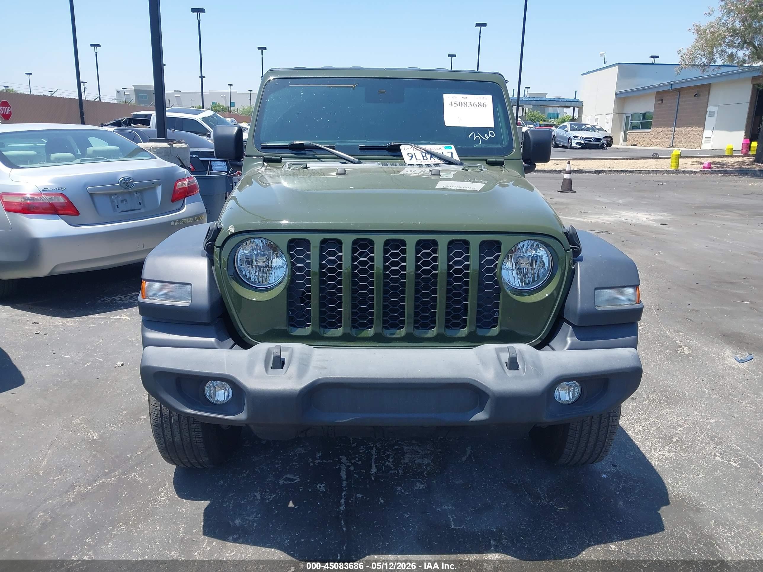 2024 Jeep Wrangler 4-door Sport S 4x4 Зеленый vin: 1C4PJXDN8RW110105