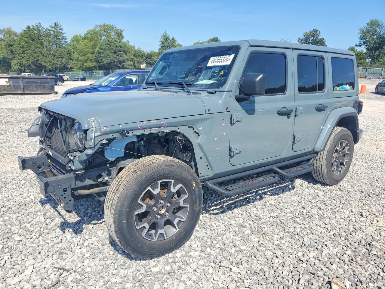 2024 Jeep Wrangler Sahara Серый vin: 1C4PJXEG2RW247055