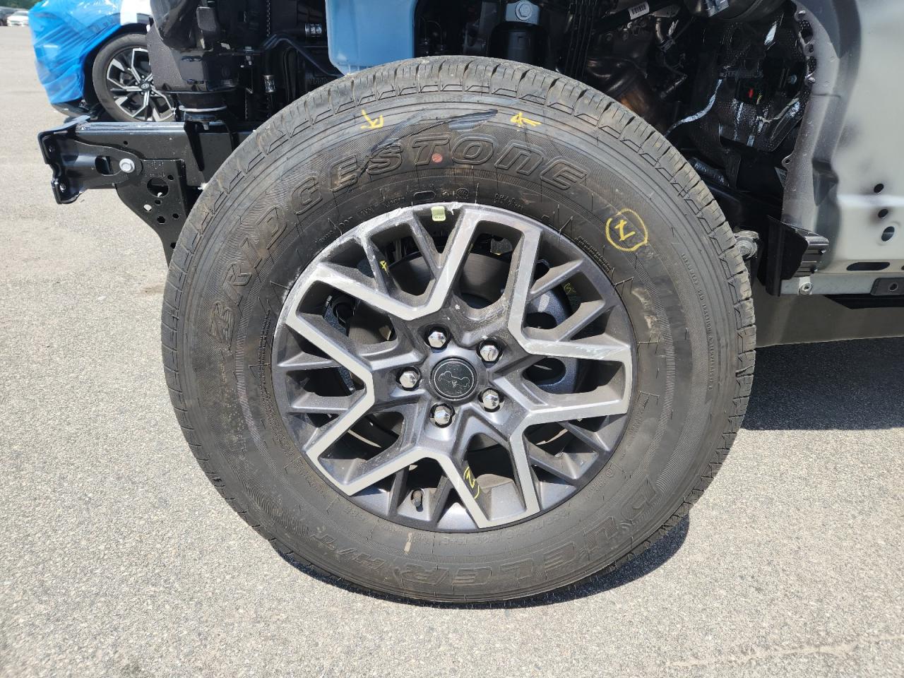 2026 Jeep Wrangler Sahara Gray vin: 1C4PJXEG2TW269953 Damage: Left Front Wheel, Curb Rash, 9 To 10 Inches