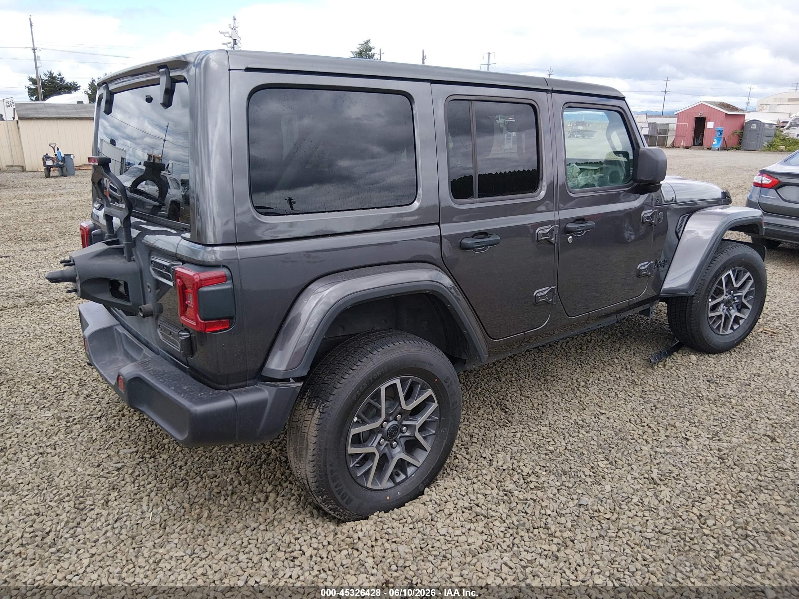 2025 Jeep Wrangler 4-door Sahara 4x4 Серый vin: 1C4PJXEN0SW597711