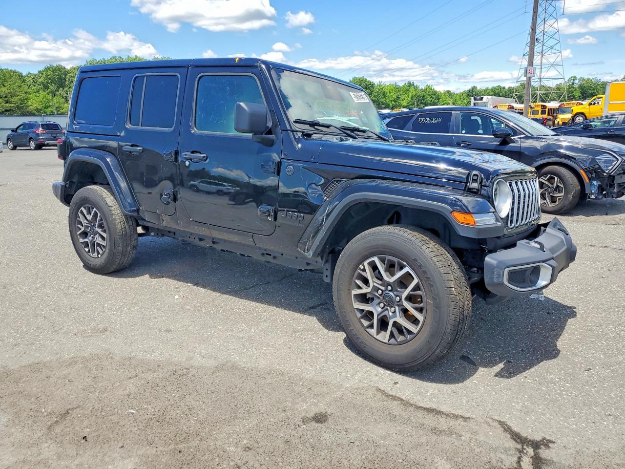 2026 Jeep Wrangler Sahara Black vin: 1C4PJXEN4TW179945