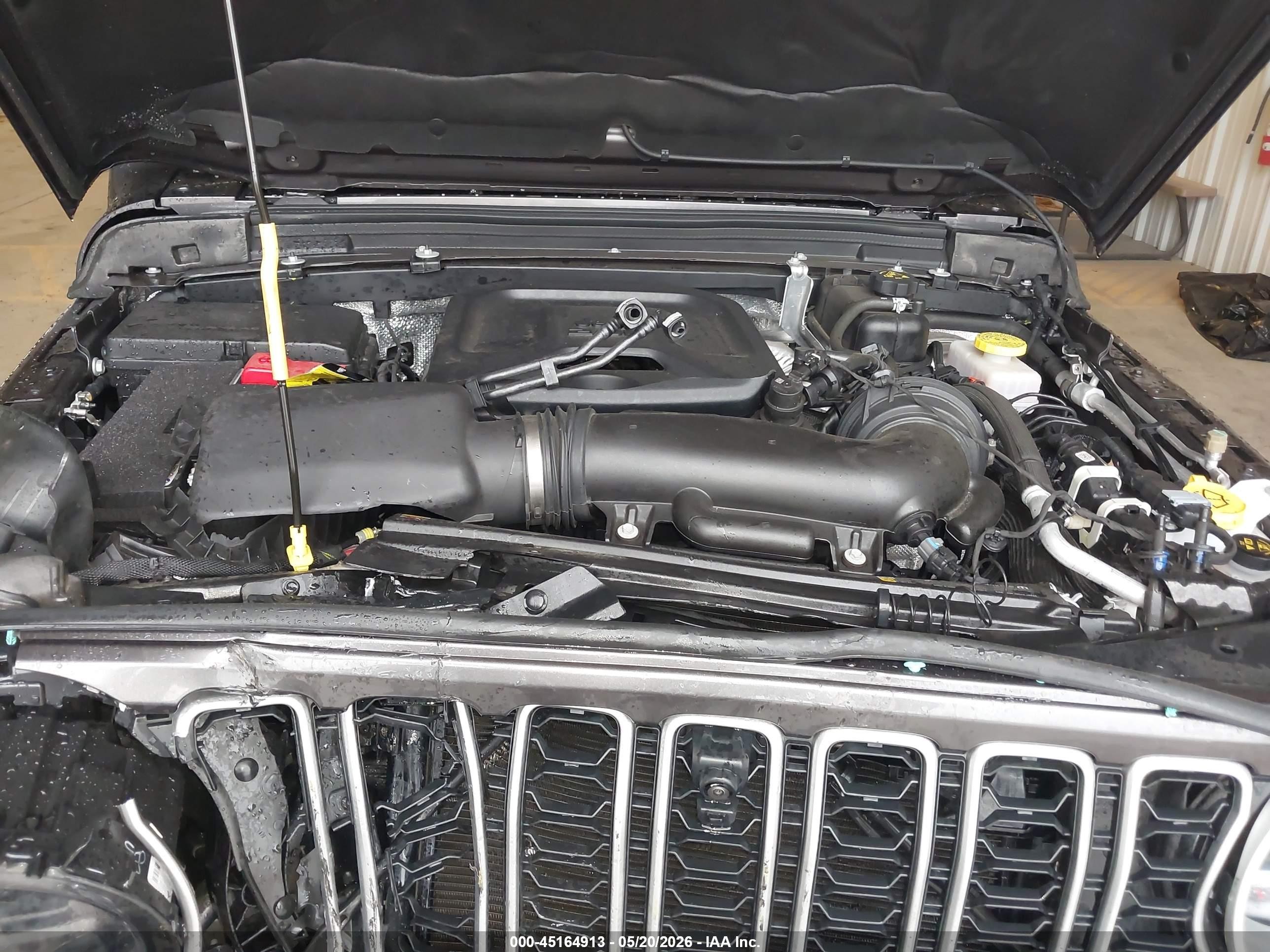 2025 Jeep Wrangler 4-door Sahara 4x4 Gray vin: 1C4PJXEN8SW653104