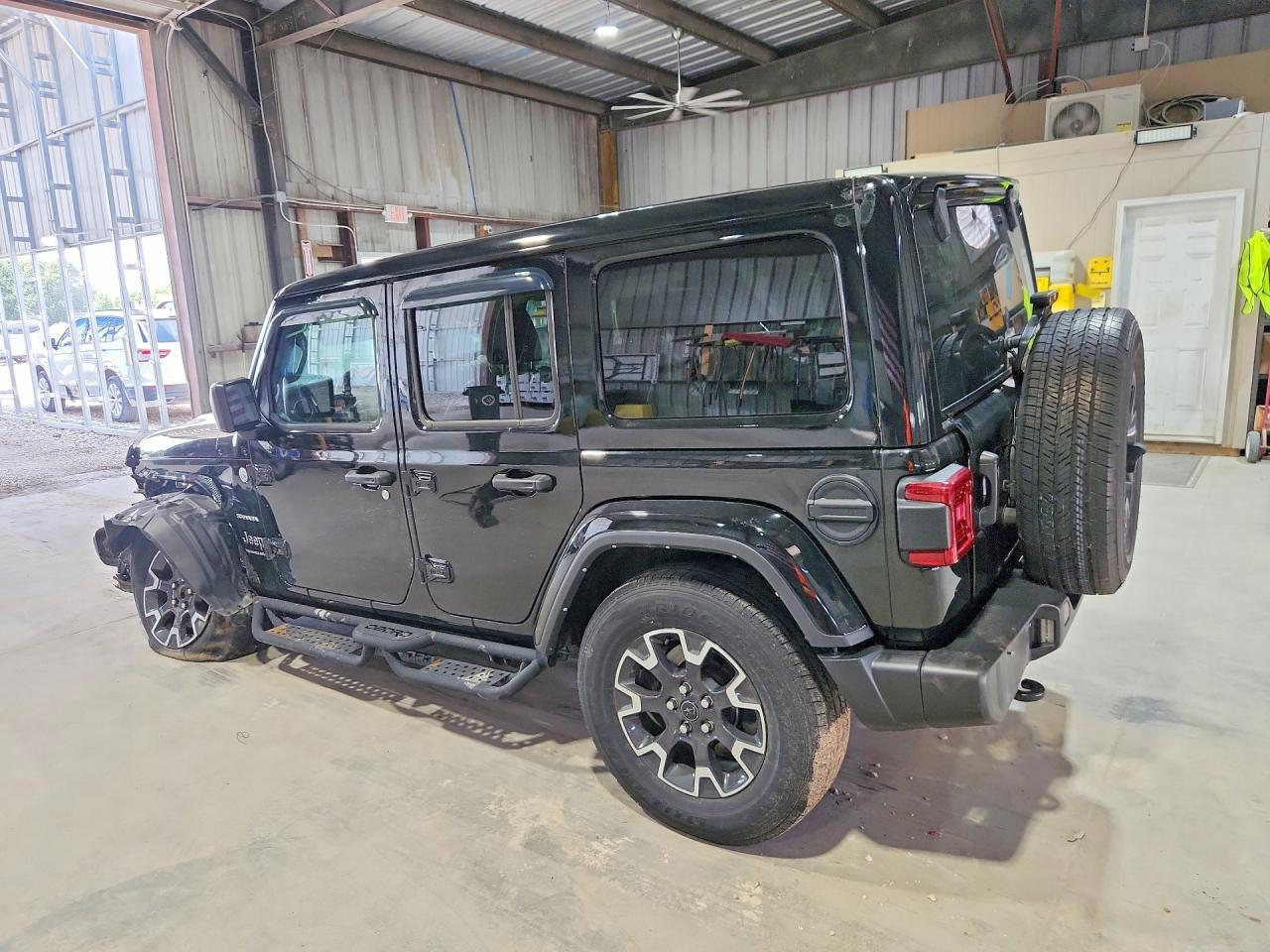 2024 Jeep Wrangler Sahara Black vin: 1C4PJXEN9RW104232