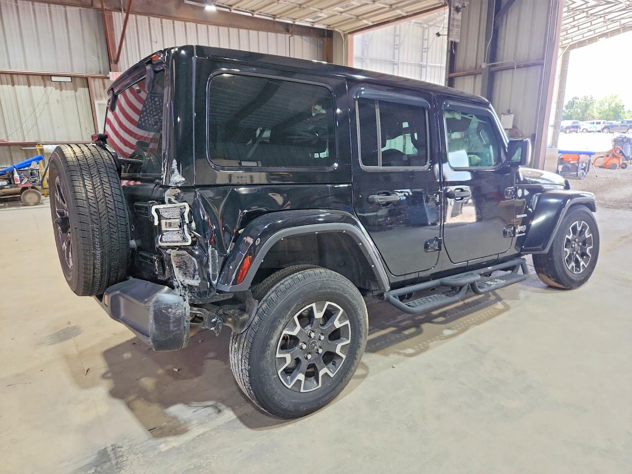 2024 Jeep Wrangler Sahara Black vin: 1C4PJXEN9RW104232