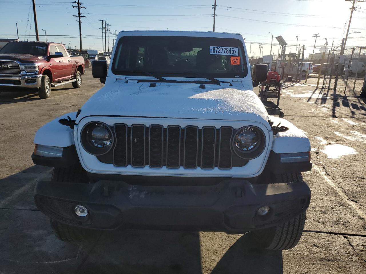 2025 Jeep Wrangler Sahara White vin: 1C4PJXEN9SW609774