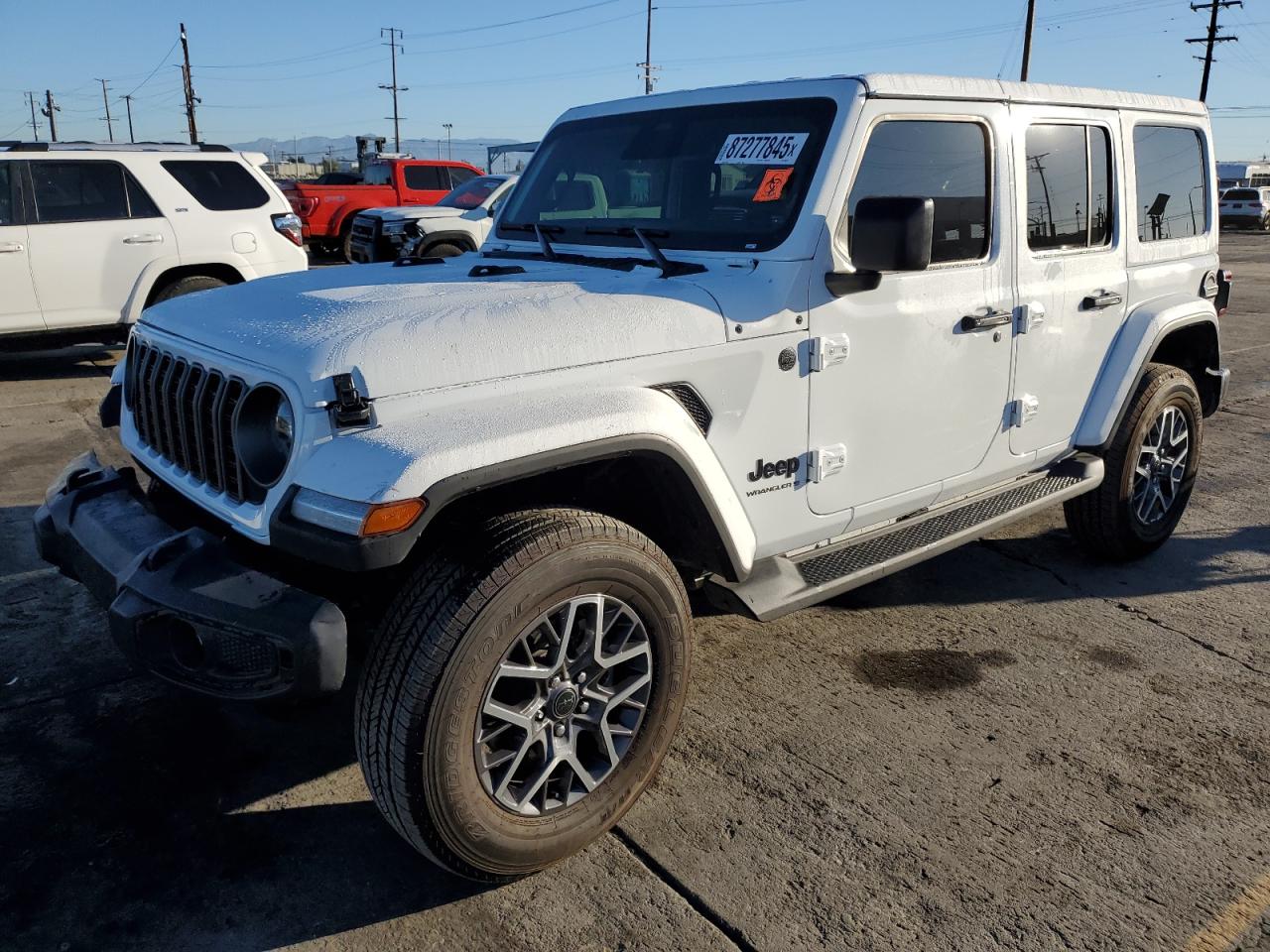 2025 Jeep Wrangler Sahara Белый vin: 1C4PJXEN9SW609774