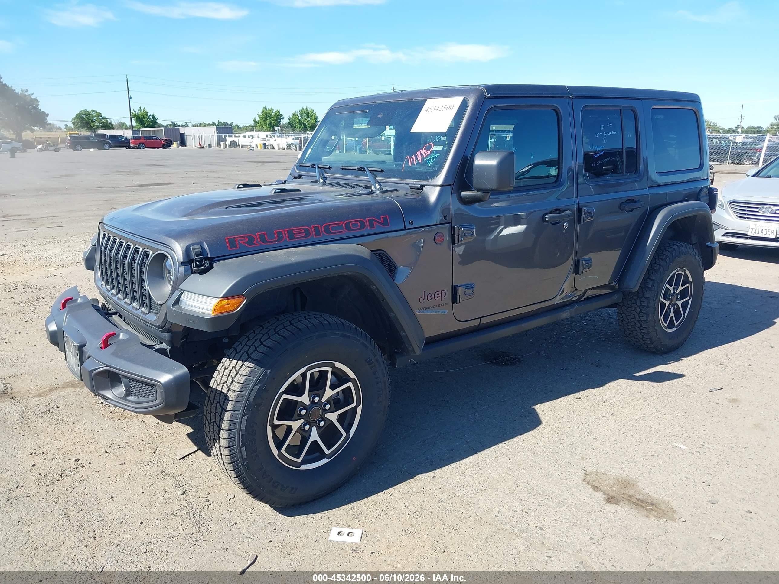 2025 Jeep Wrangler 4-door Rubicon 4x4 Gray vin: 1C4PJXFN7SW572691