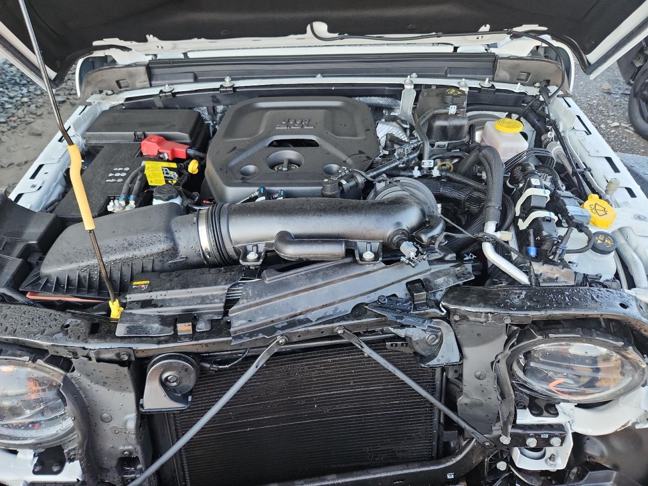 2026 Jeep Wrangler Rubicon White vin: 1C4PJXFN9TW286312 Damage: Core Support, Broken, Replacement Required