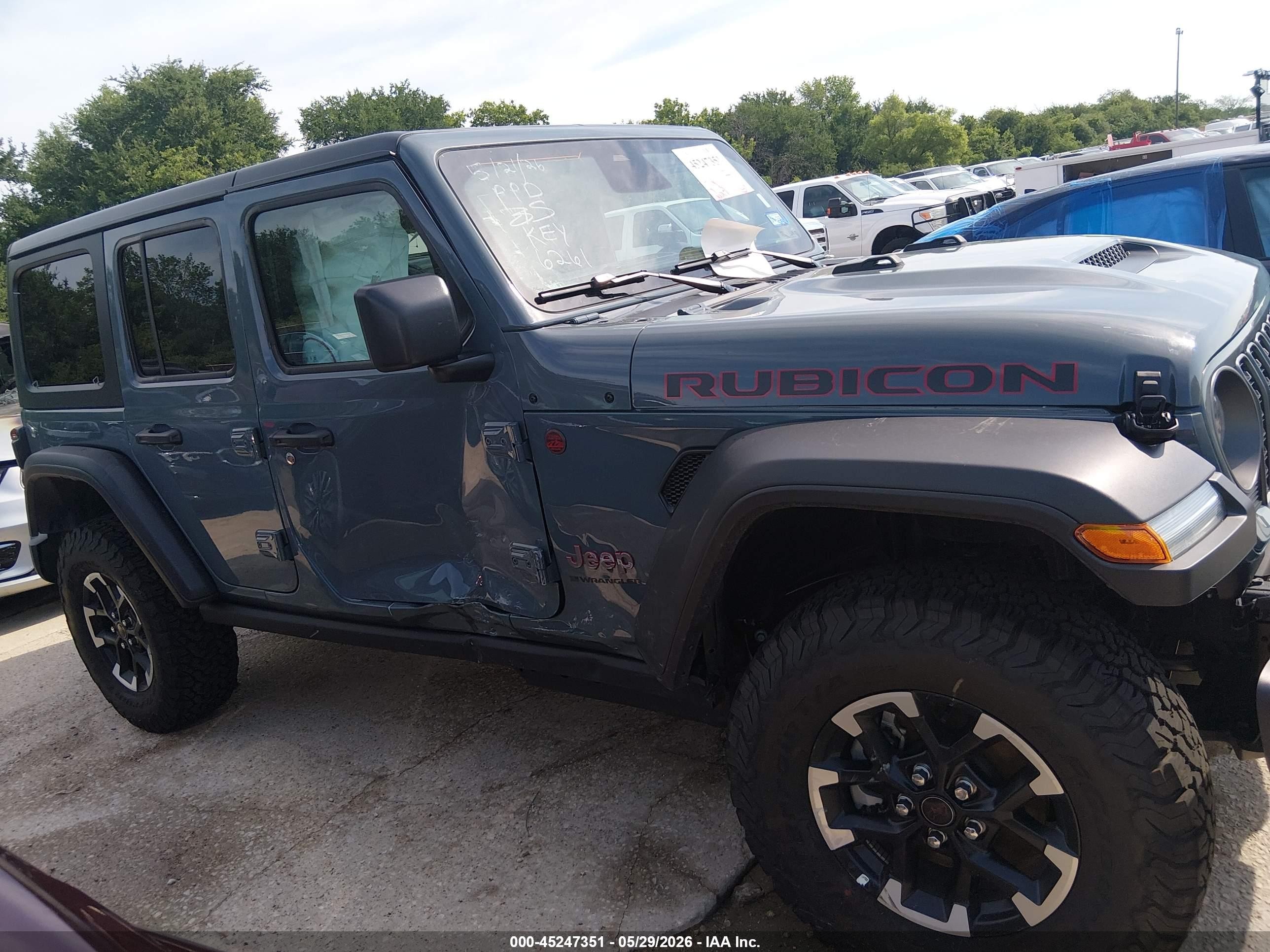 2026 Jeep Wrangler Rubicon Серый vin: 1C4PJXFNXTW236261