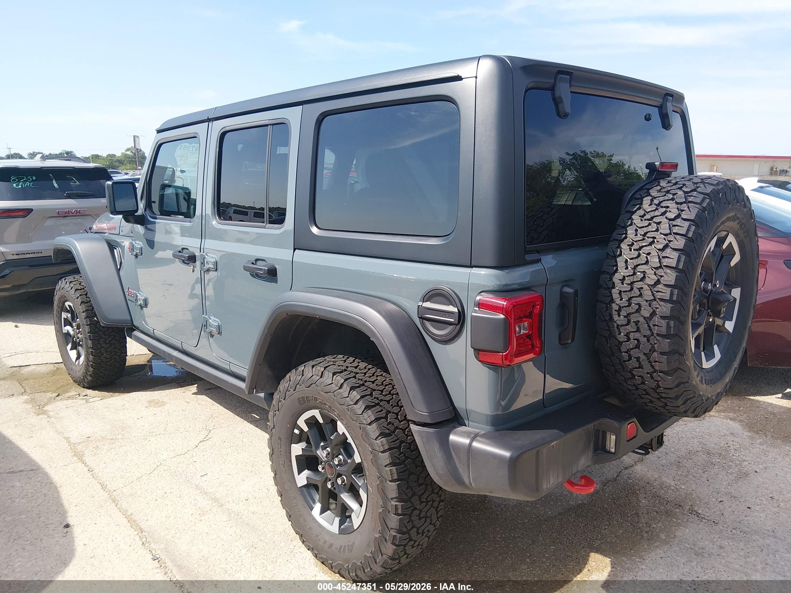 2026 Jeep Wrangler Rubicon Серый vin: 1C4PJXFNXTW236261