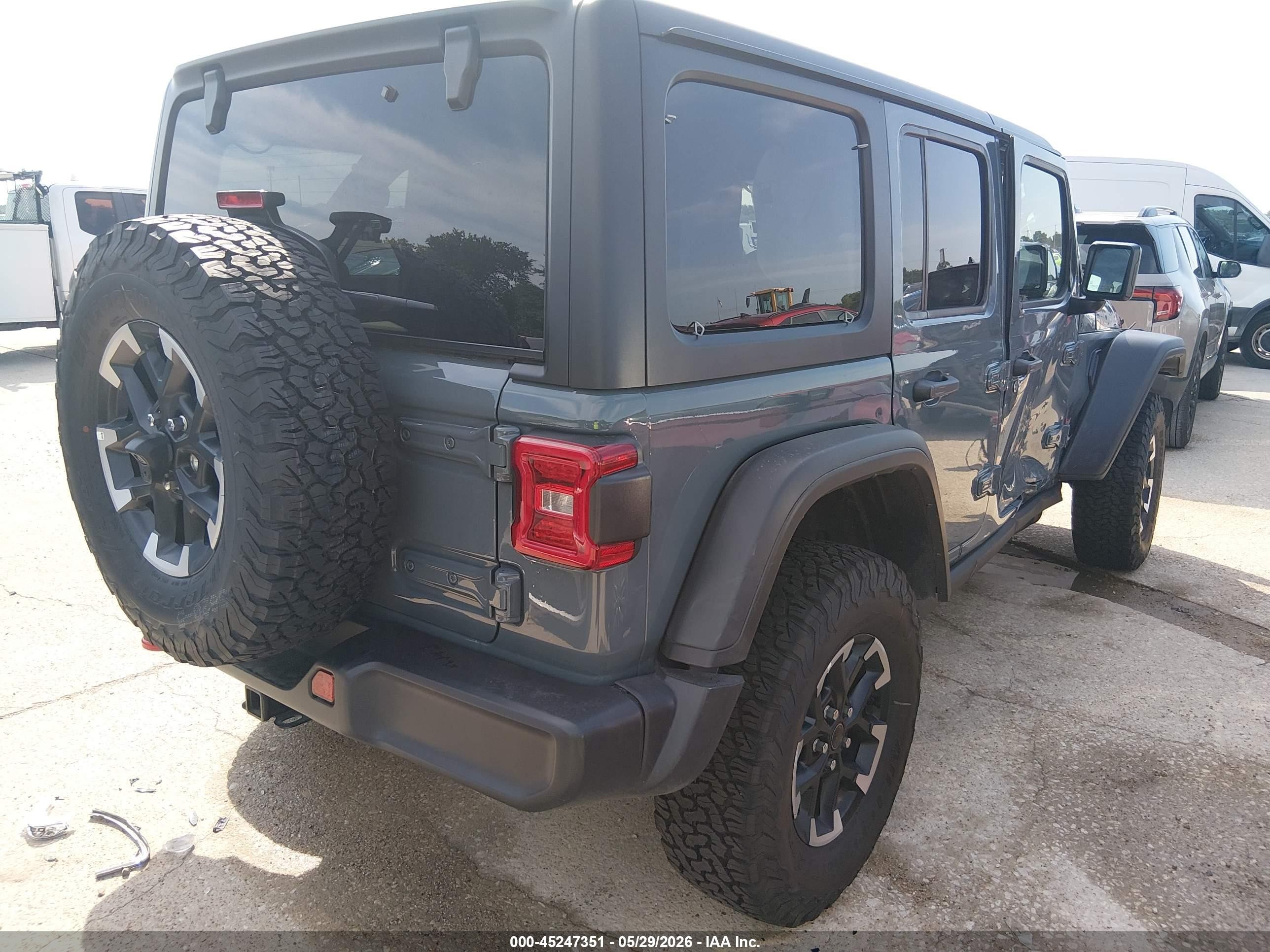2026 Jeep Wrangler Rubicon Серый vin: 1C4PJXFNXTW236261
