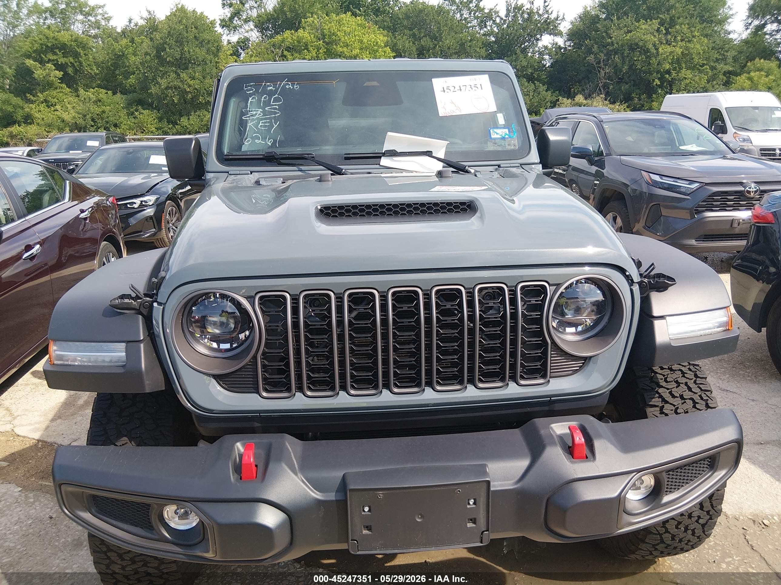 2026 Jeep Wrangler Rubicon Серый vin: 1C4PJXFNXTW236261