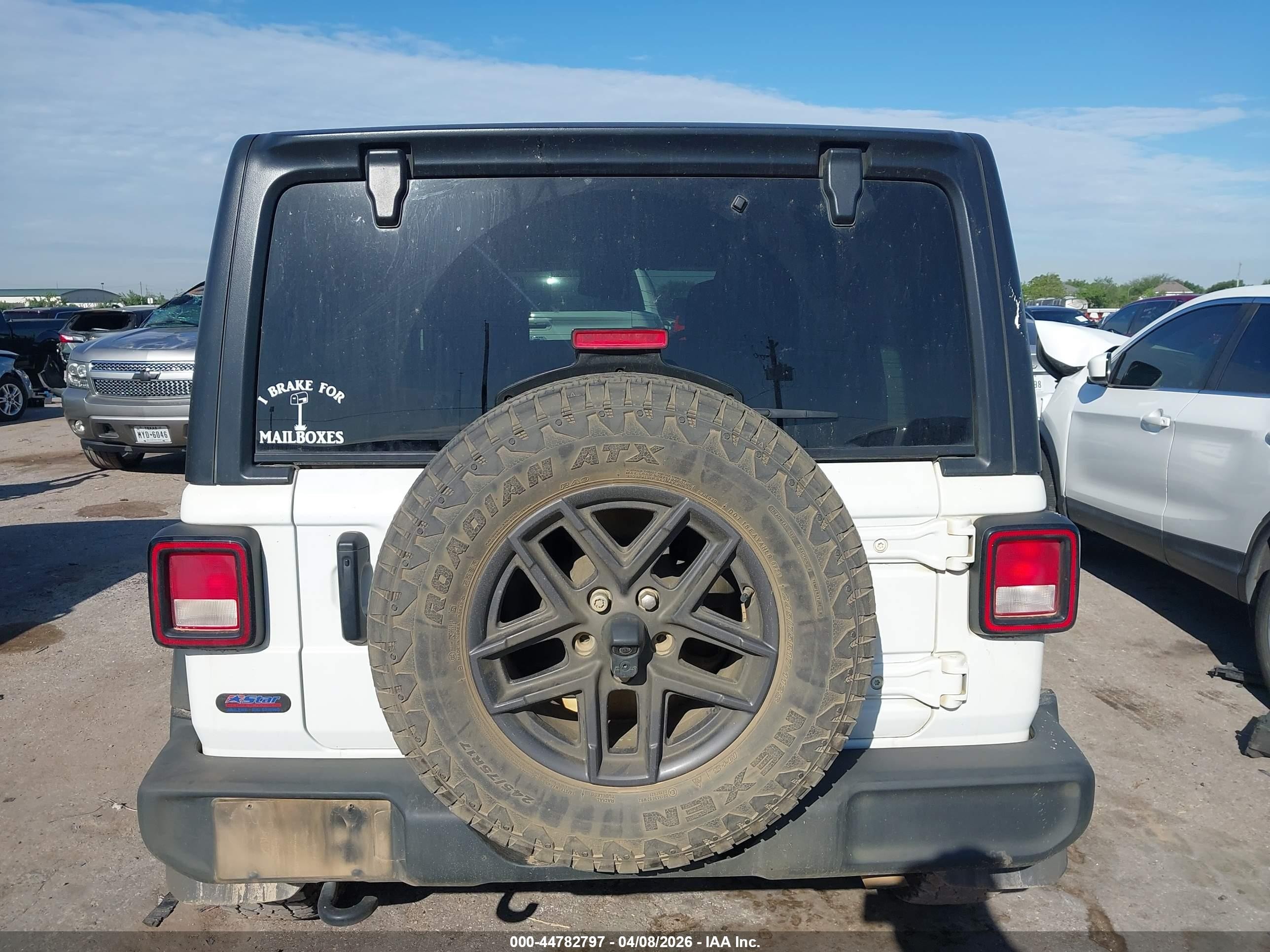2024 Jeep Wrangler 4-door Sport Rhd 4x4 White vin: 1C4PJXKNXRW233987