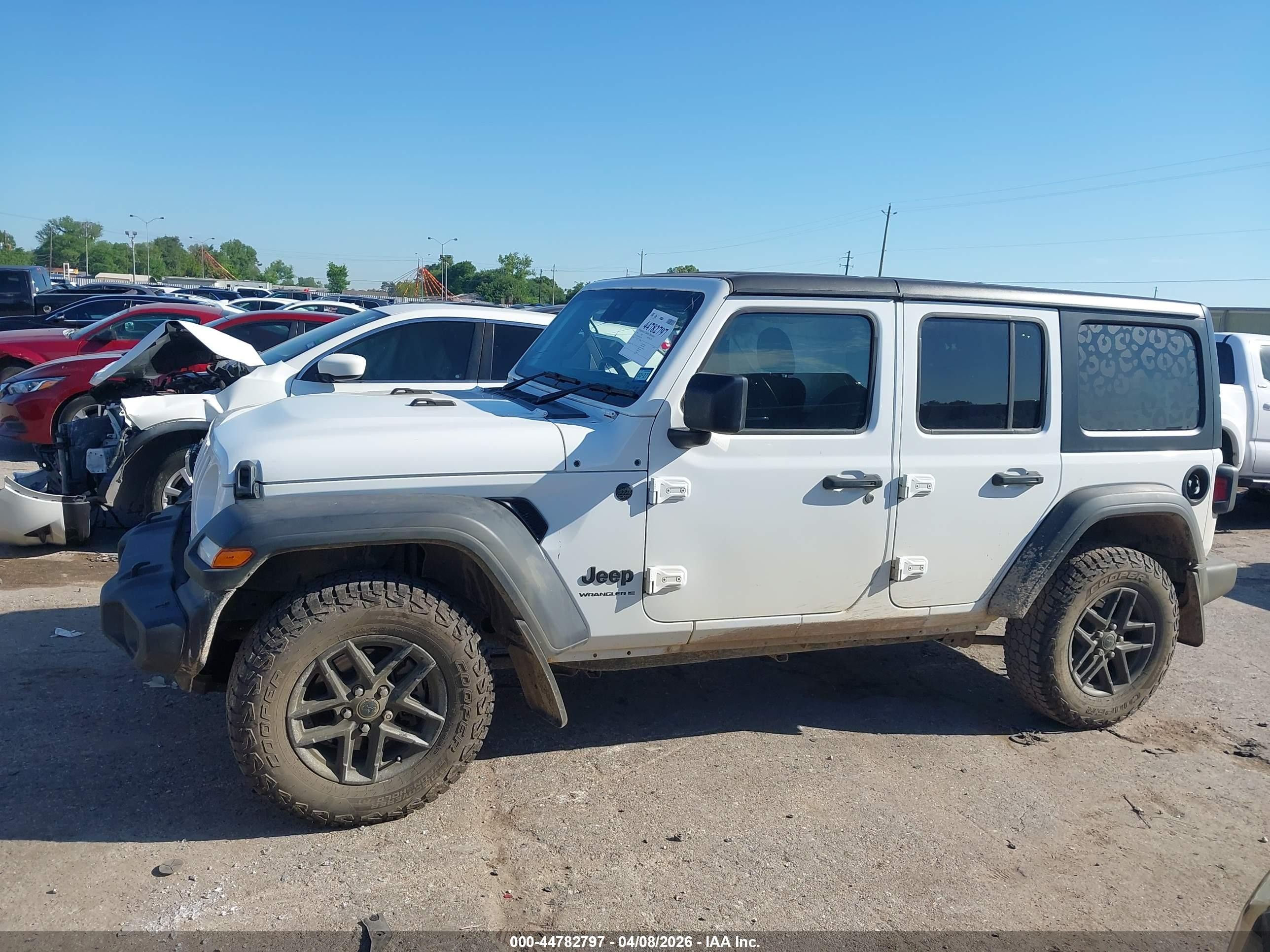 2024 Jeep Wrangler 4-door Sport Rhd 4x4 White vin: 1C4PJXKNXRW233987