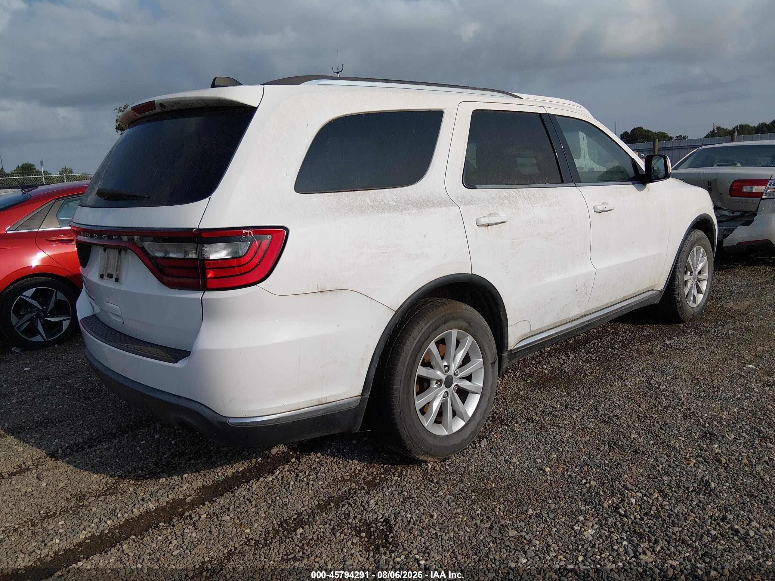 2014 Dodge Durango Sxt Белый vin: 1C4RDHAG0EC277713