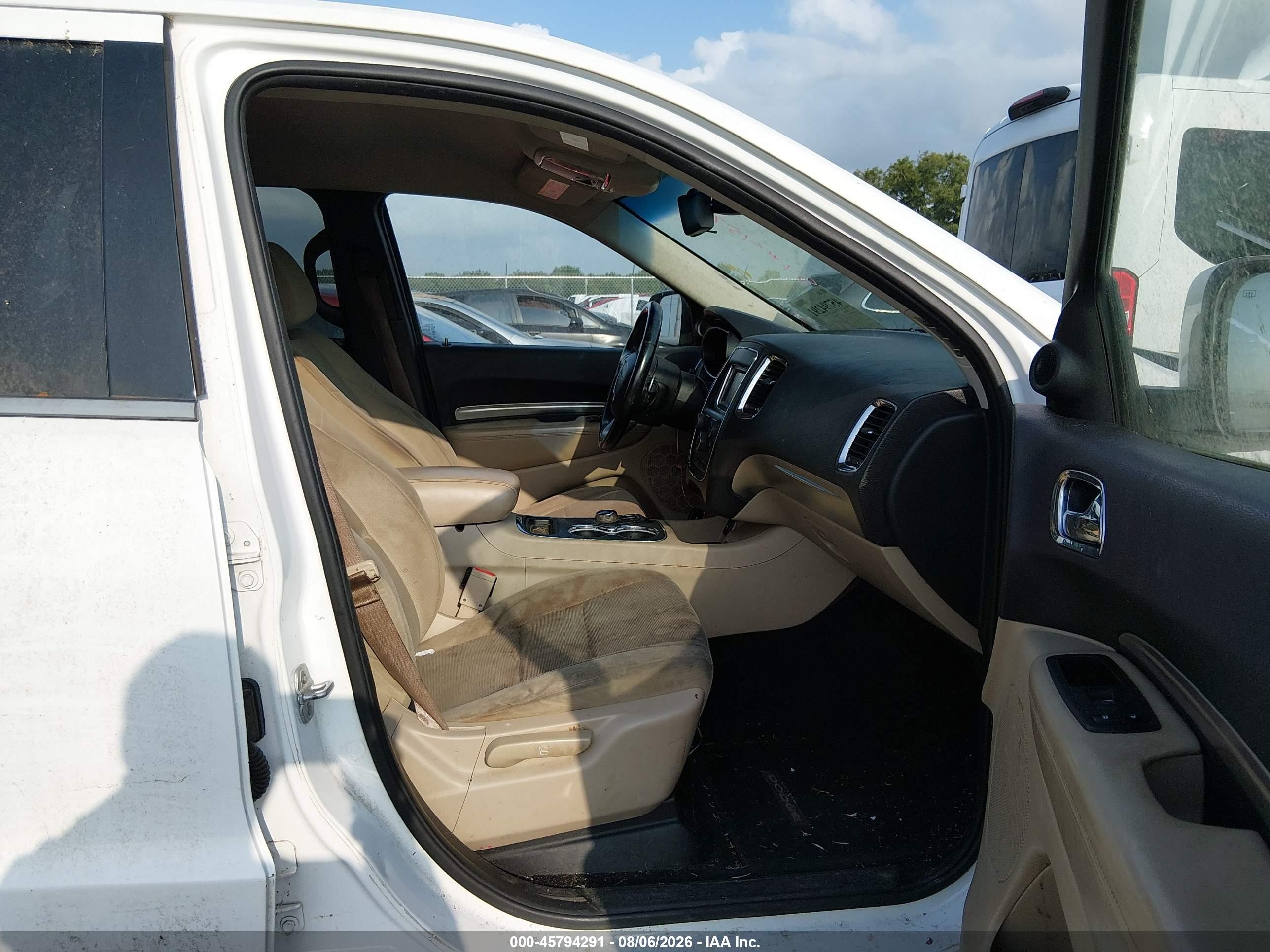 2014 Dodge Durango Sxt Белый vin: 1C4RDHAG0EC277713