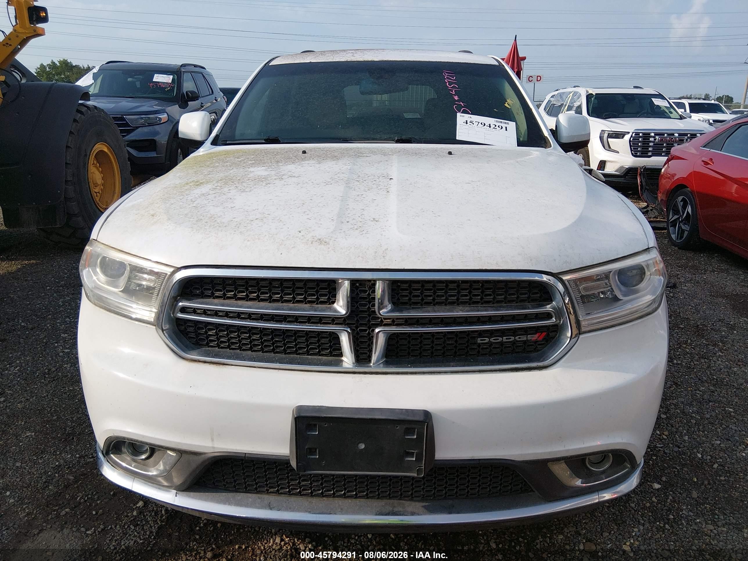 2014 Dodge Durango Sxt Белый vin: 1C4RDHAG0EC277713