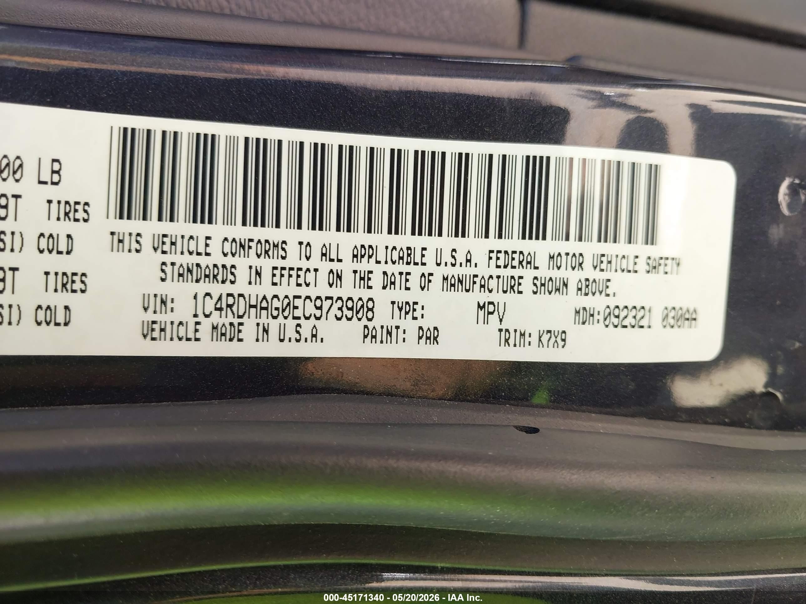 2014 Dodge Durango Sxt Черный vin: 1C4RDHAG0EC973908
