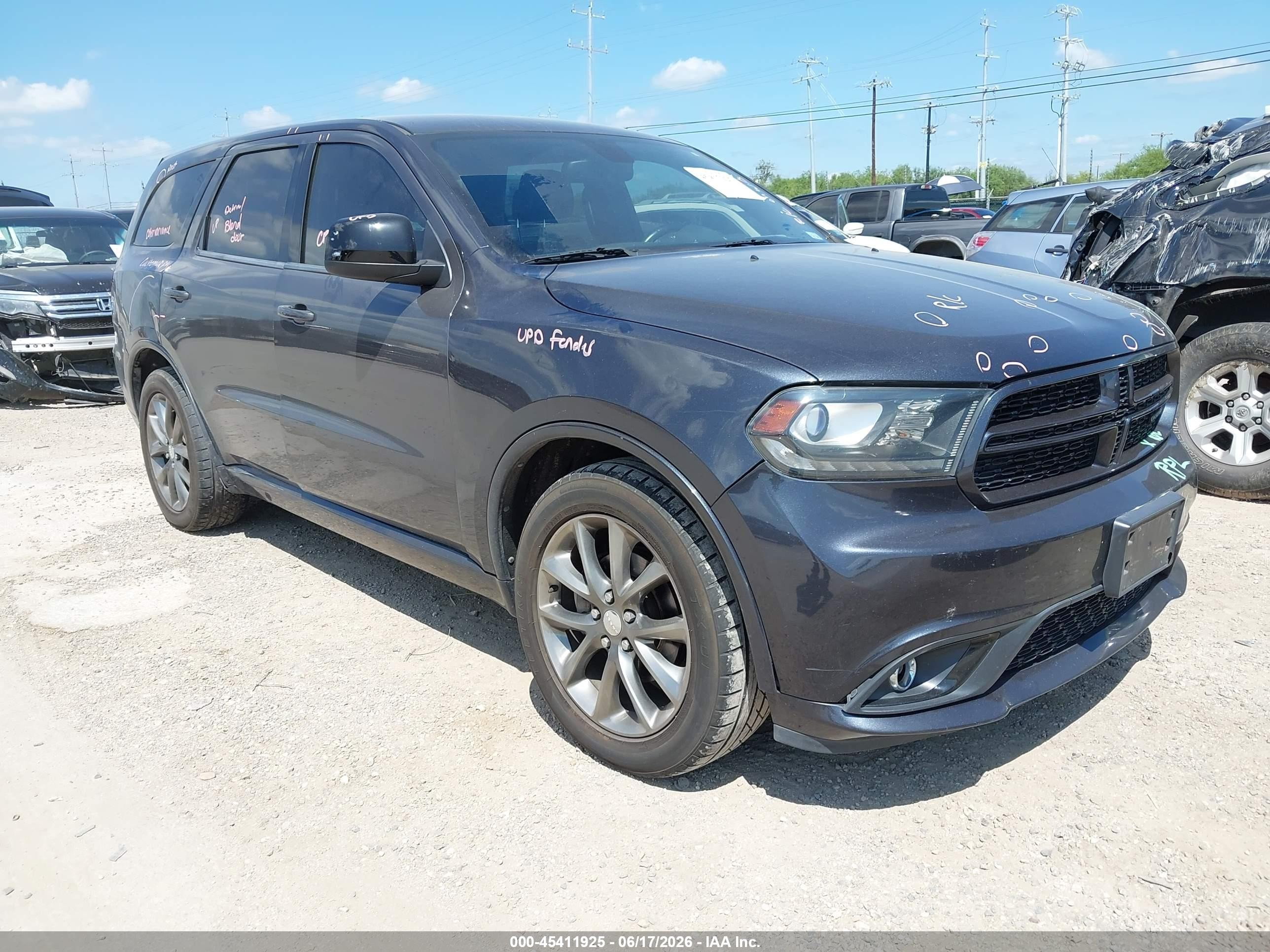 2015 Dodge Durango Sxt Gray vin: 1C4RDHAG0FC132754