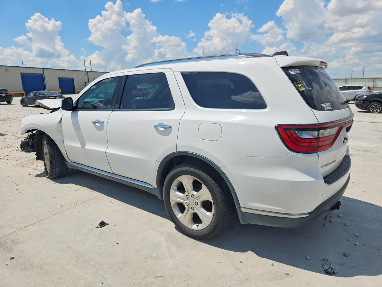 2015 Dodge Durango Sxt White vin: 1C4RDHAG0FC222163