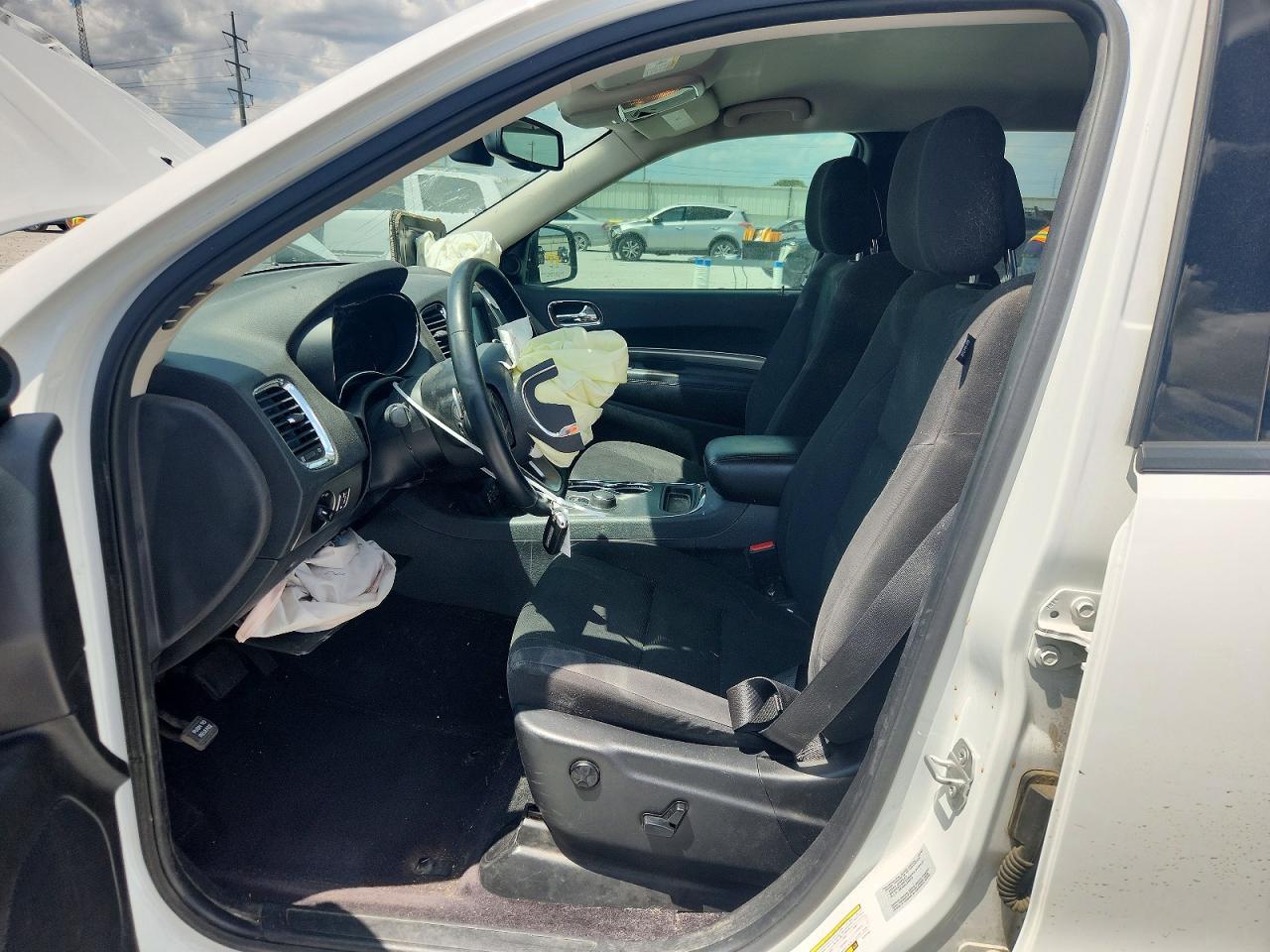 2015 Dodge Durango Sxt White vin: 1C4RDHAG0FC222163
