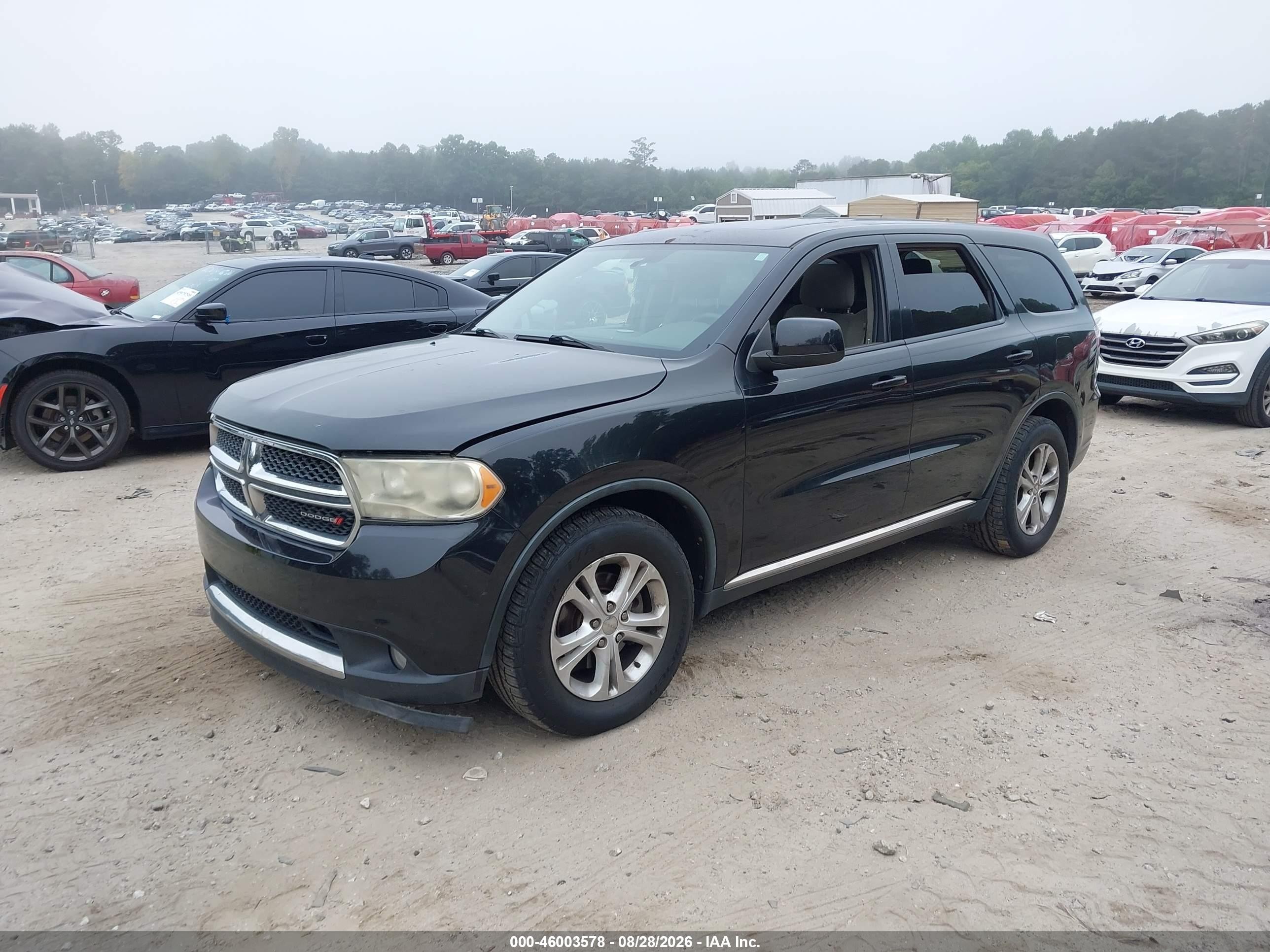 2012 Dodge Durango Sxt Black vin: 1C4RDHAG1CC308481
