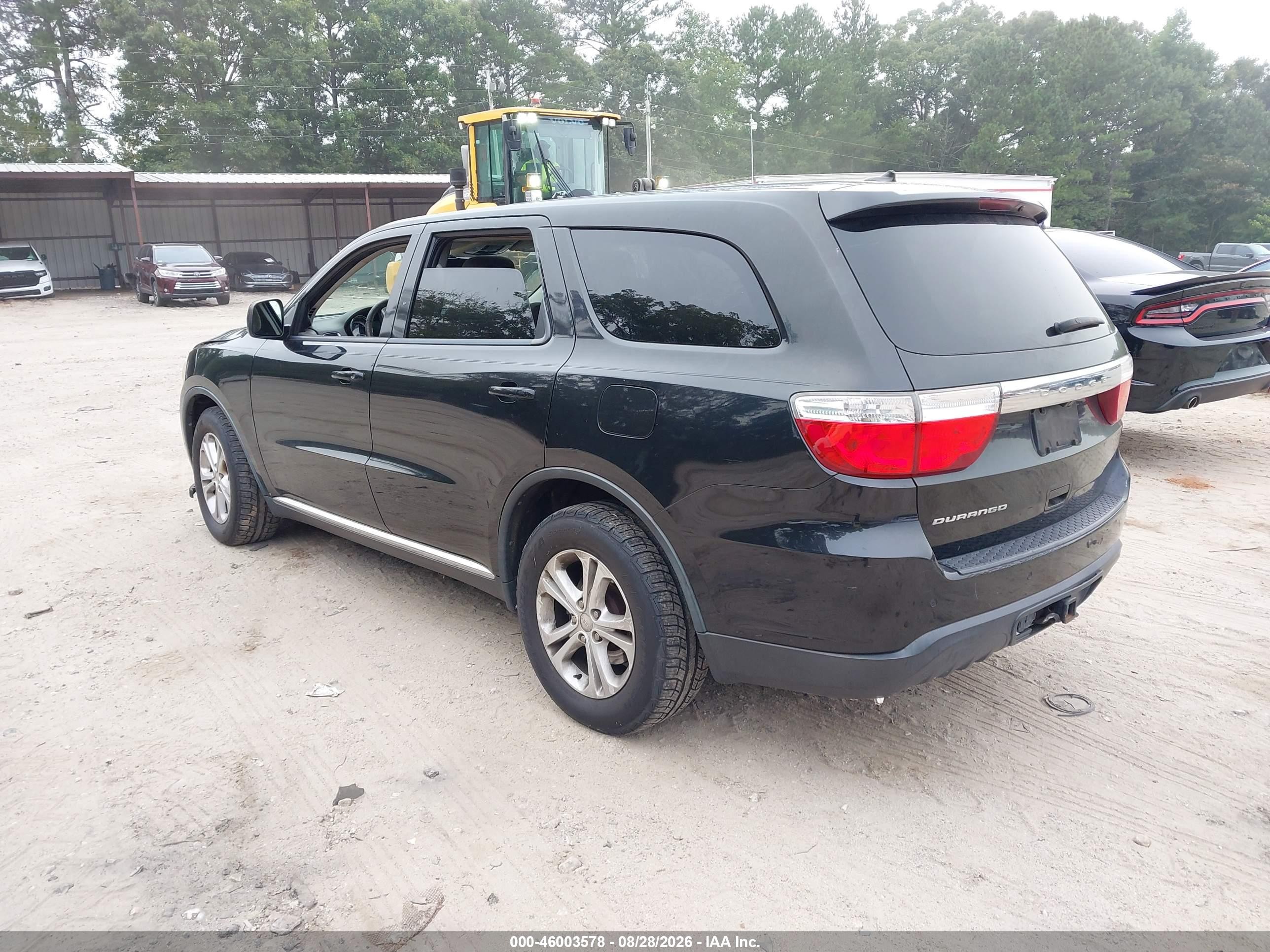 2012 Dodge Durango Sxt Black vin: 1C4RDHAG1CC308481