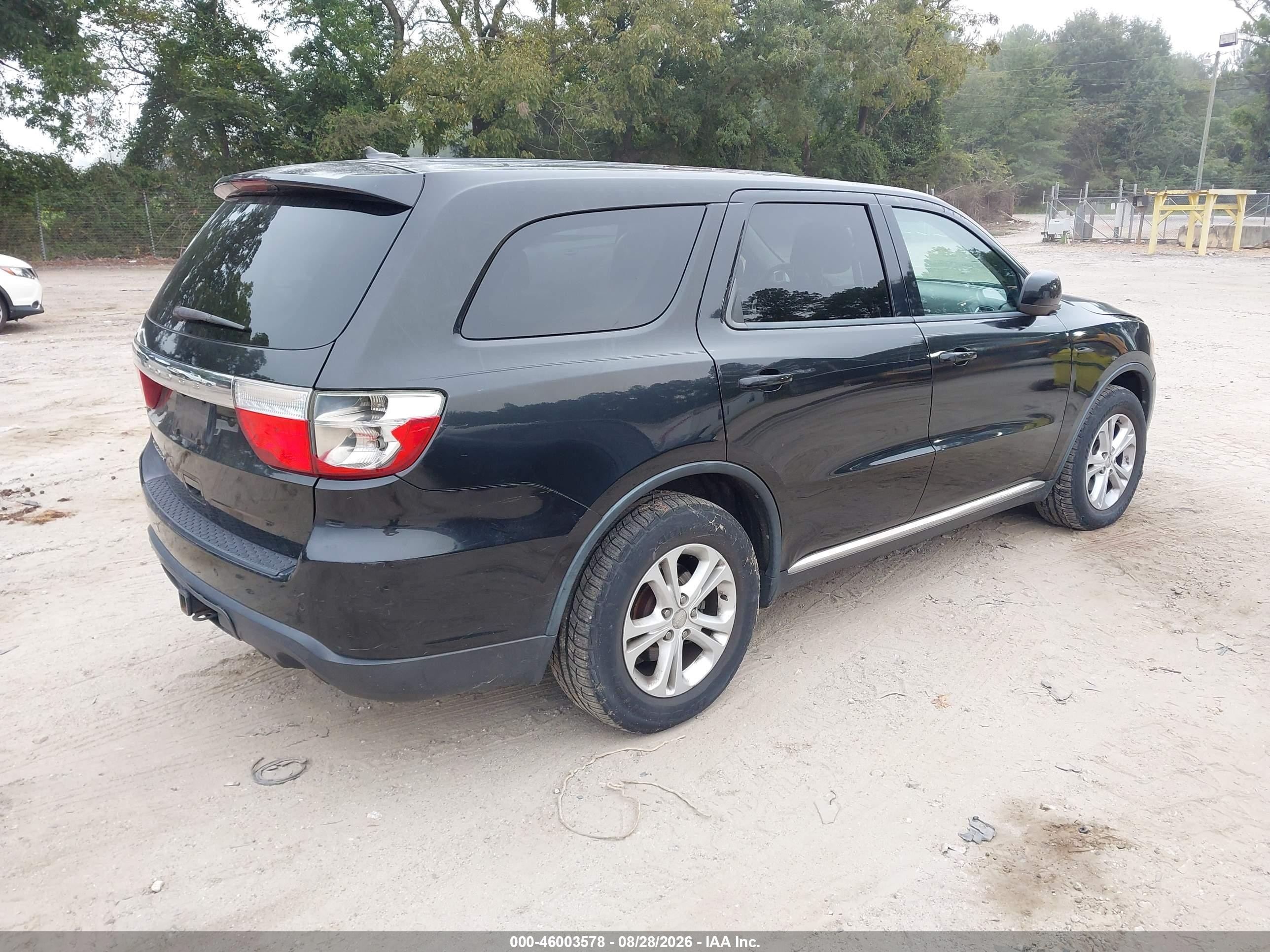 2012 Dodge Durango Sxt Black vin: 1C4RDHAG1CC308481